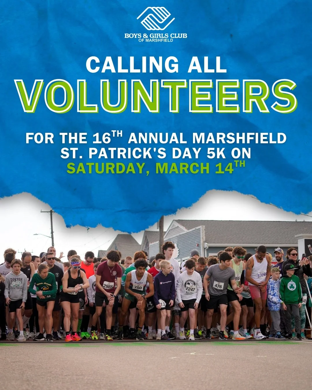 Join us in making the Marshfield Education Foundation's St. Patrick's Day 5K a success by volunteering! Help guide runners, ensure safety, and spread cheer along the course. Your support from 8:00 to 11:30 a.m. on March 14th makes all the difference.