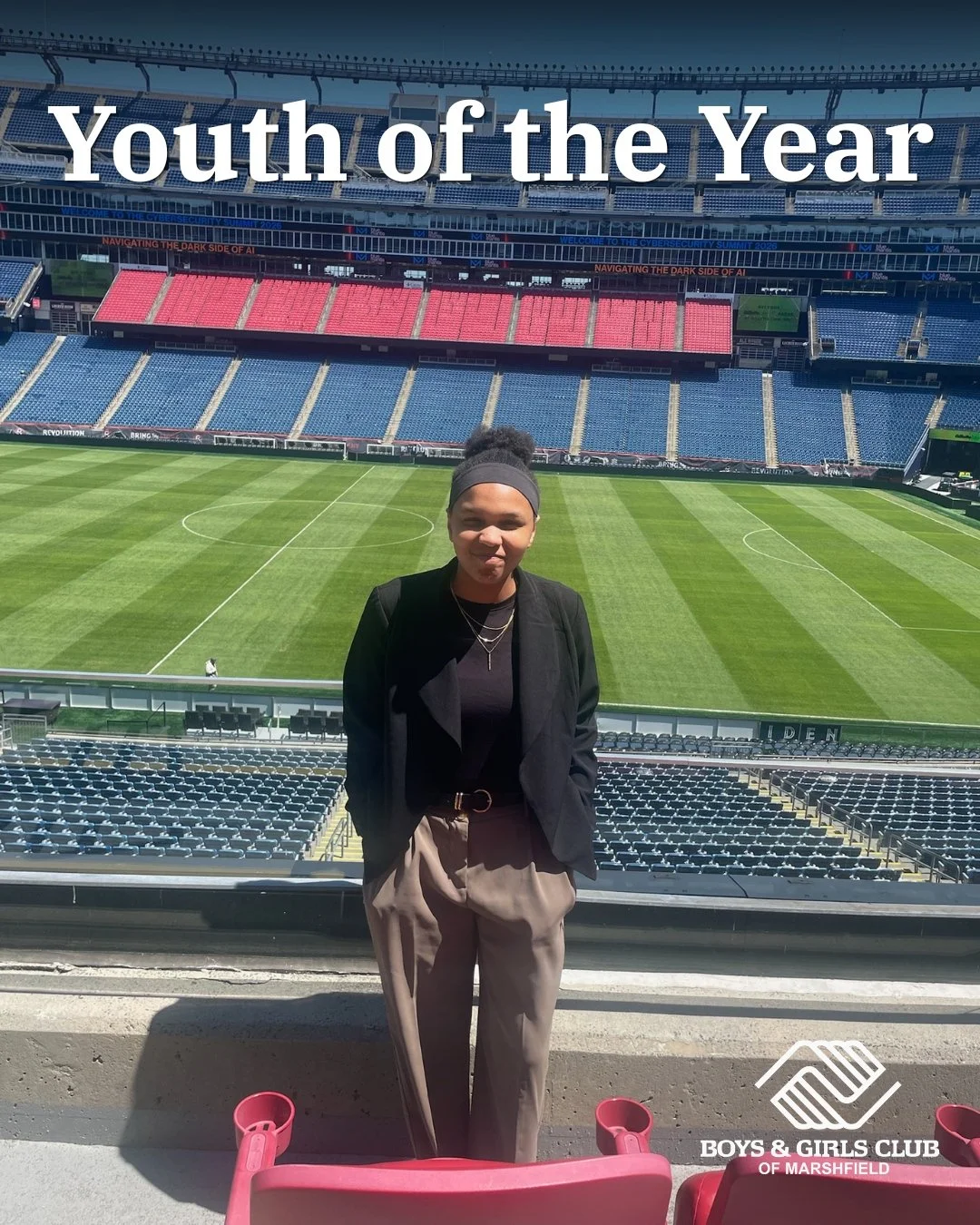 What an incredible day celebrating an incredible young leader 💙

Earlier this month, we proudly cheered on our very own Eli Oliver-Crichlow at the Youth of the Year event at Gillette Stadium.

Youth of the Year honors young people who embody leaders