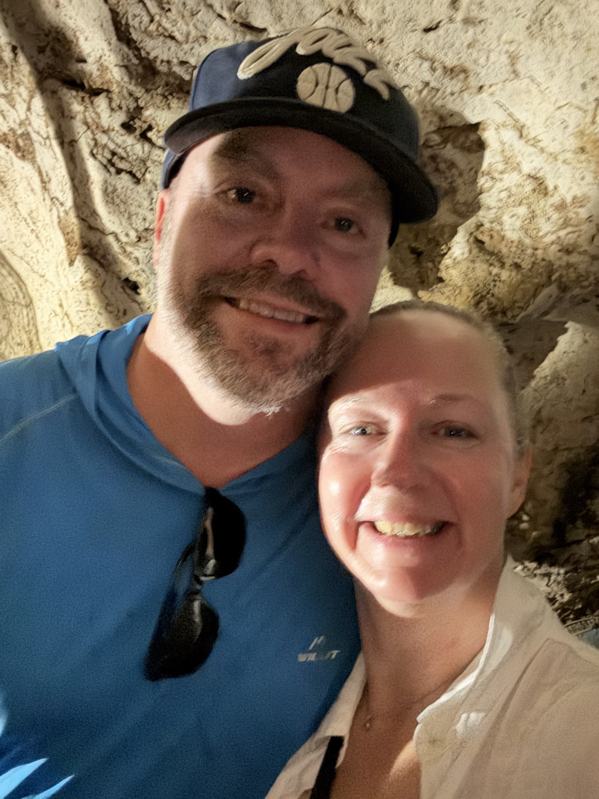 In the caves