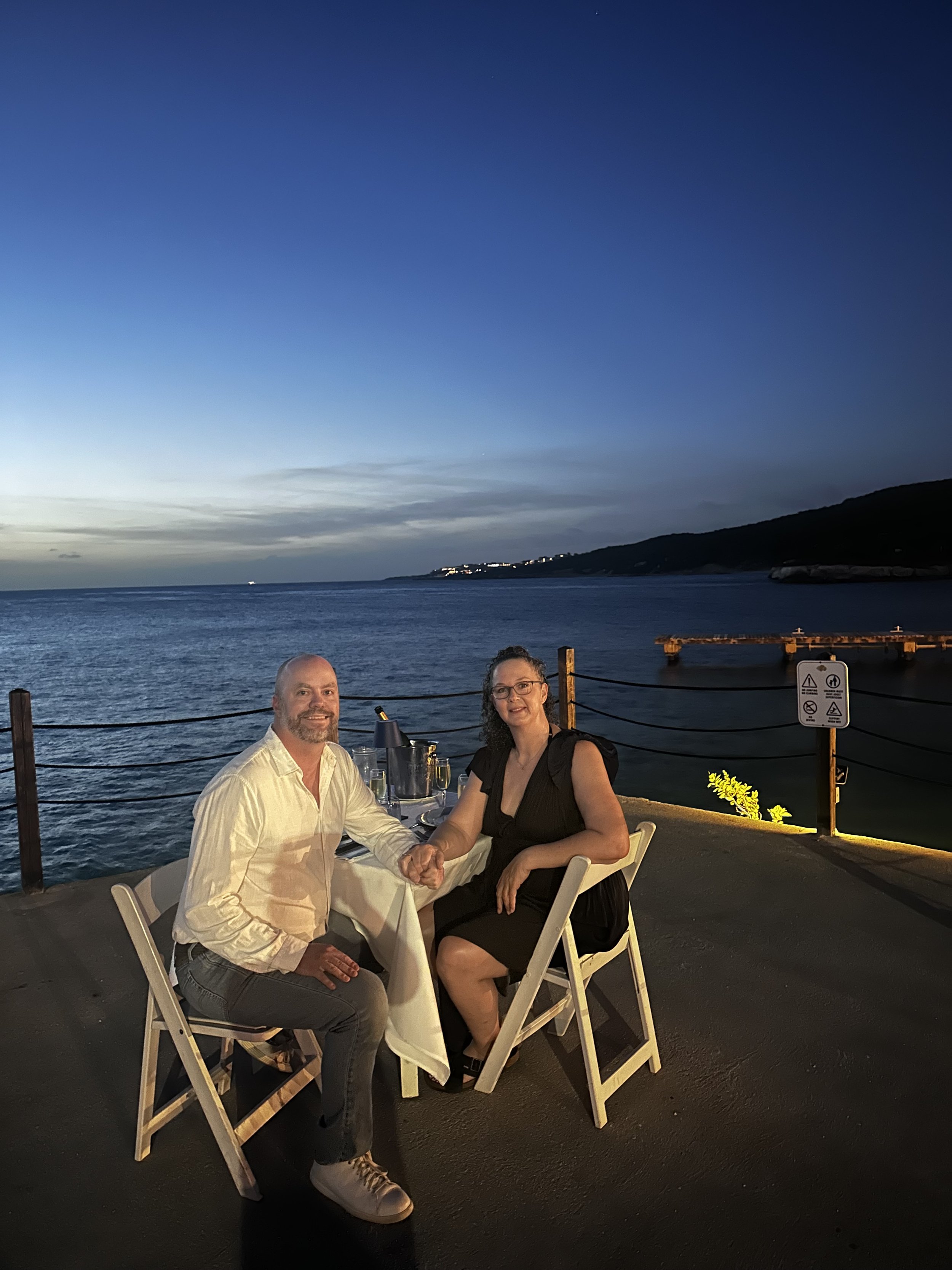 Sunset proposal dinner