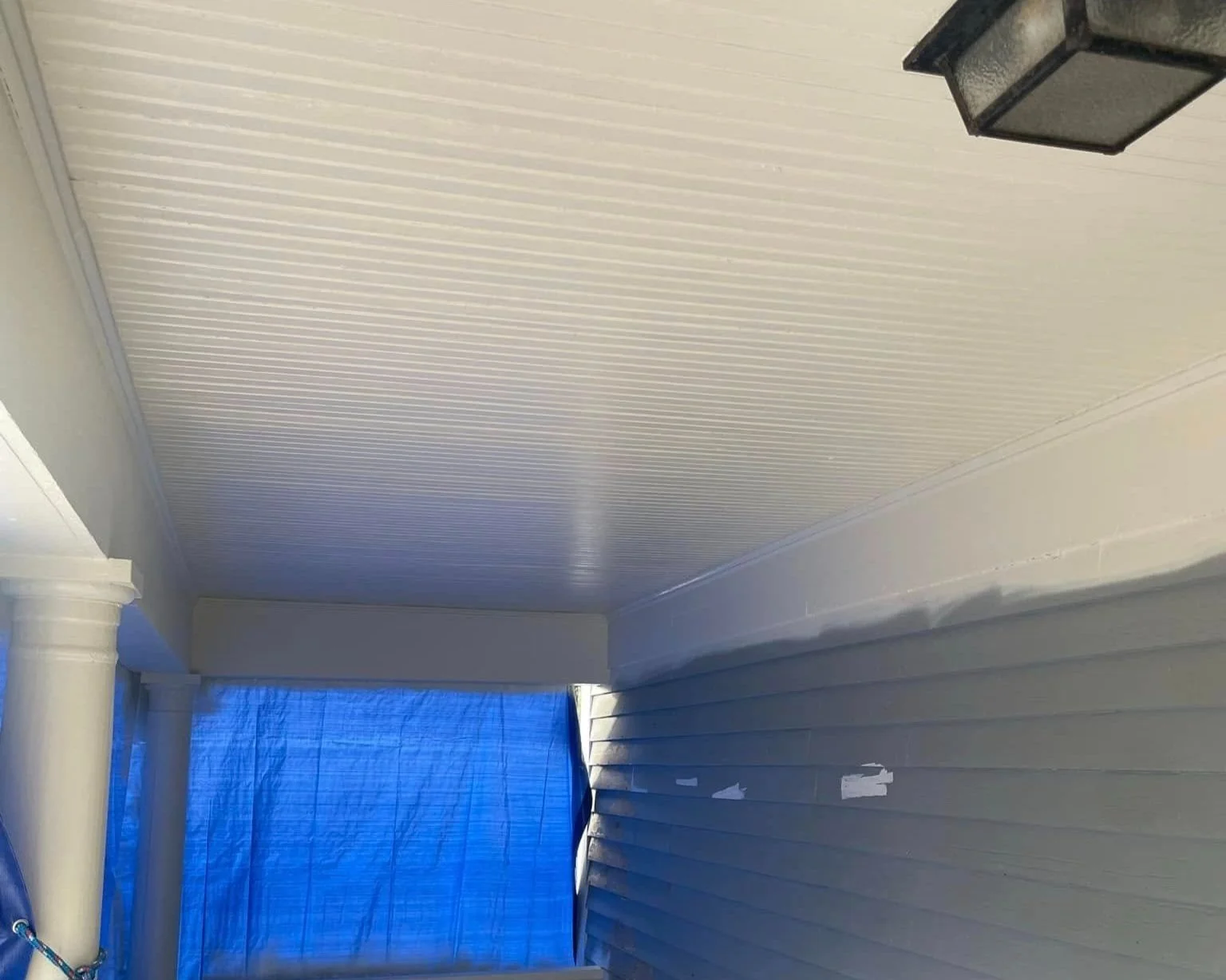 After | Patio ceiling paint service completed by Collings Legacy Painting & Decorating near Springfield, MA