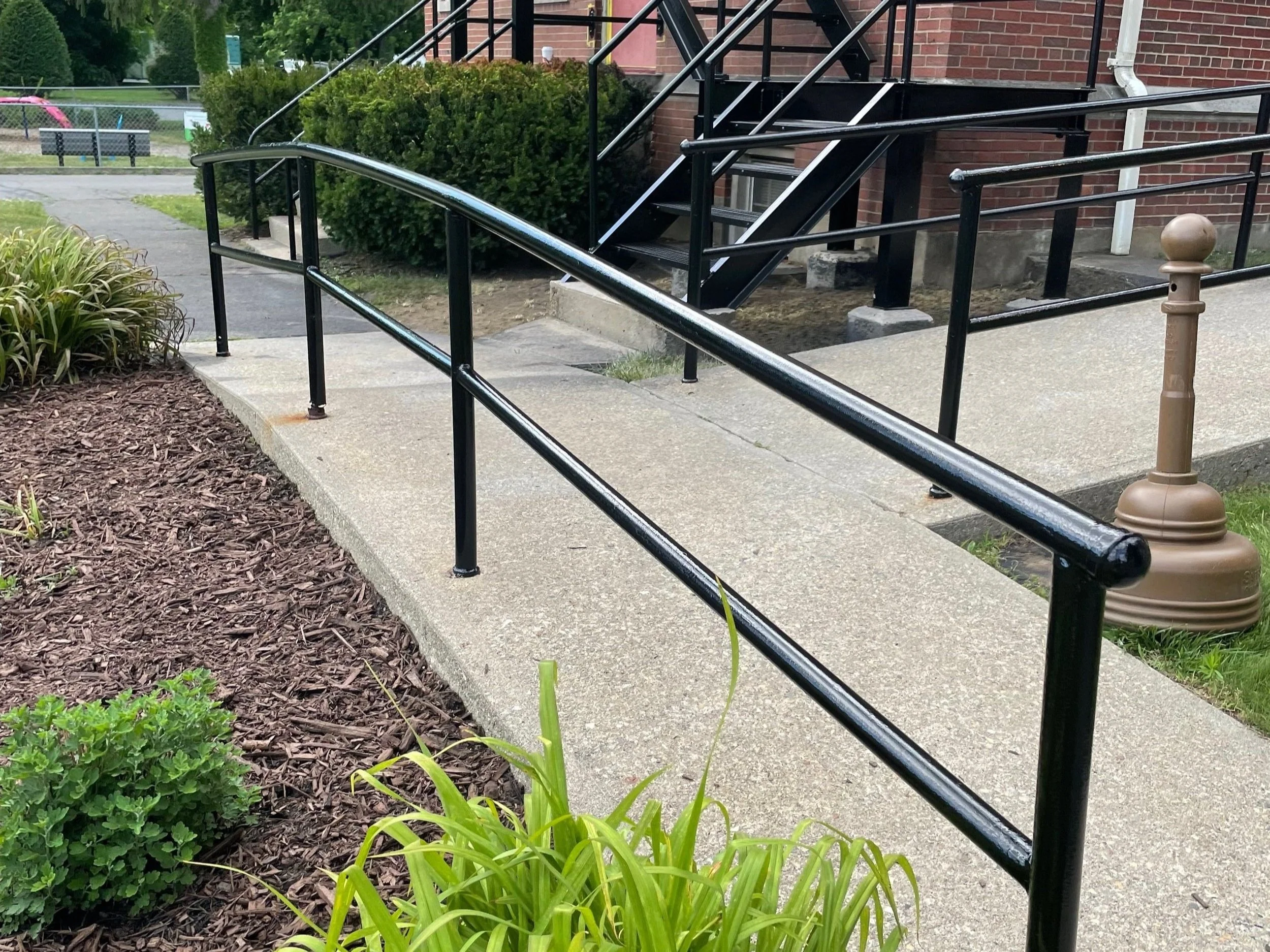 Commercial Industrial Railings Painted by Collings Legacy Painting & Decorating near Springfield, MA