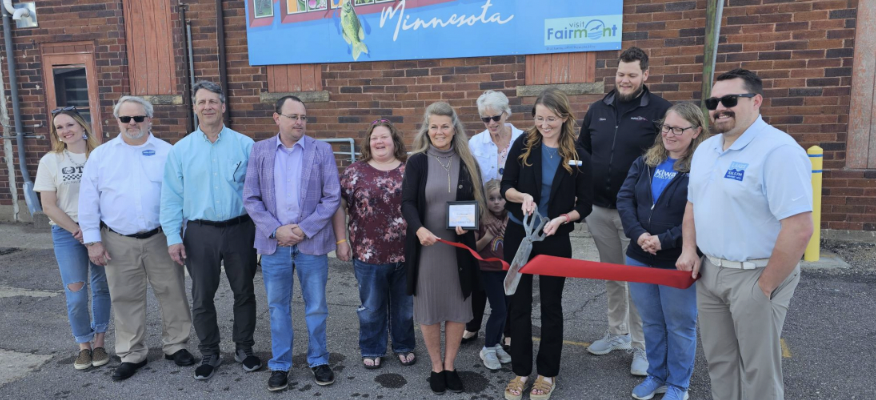 Visit Fairmont Mural Ribbon Cutting.png