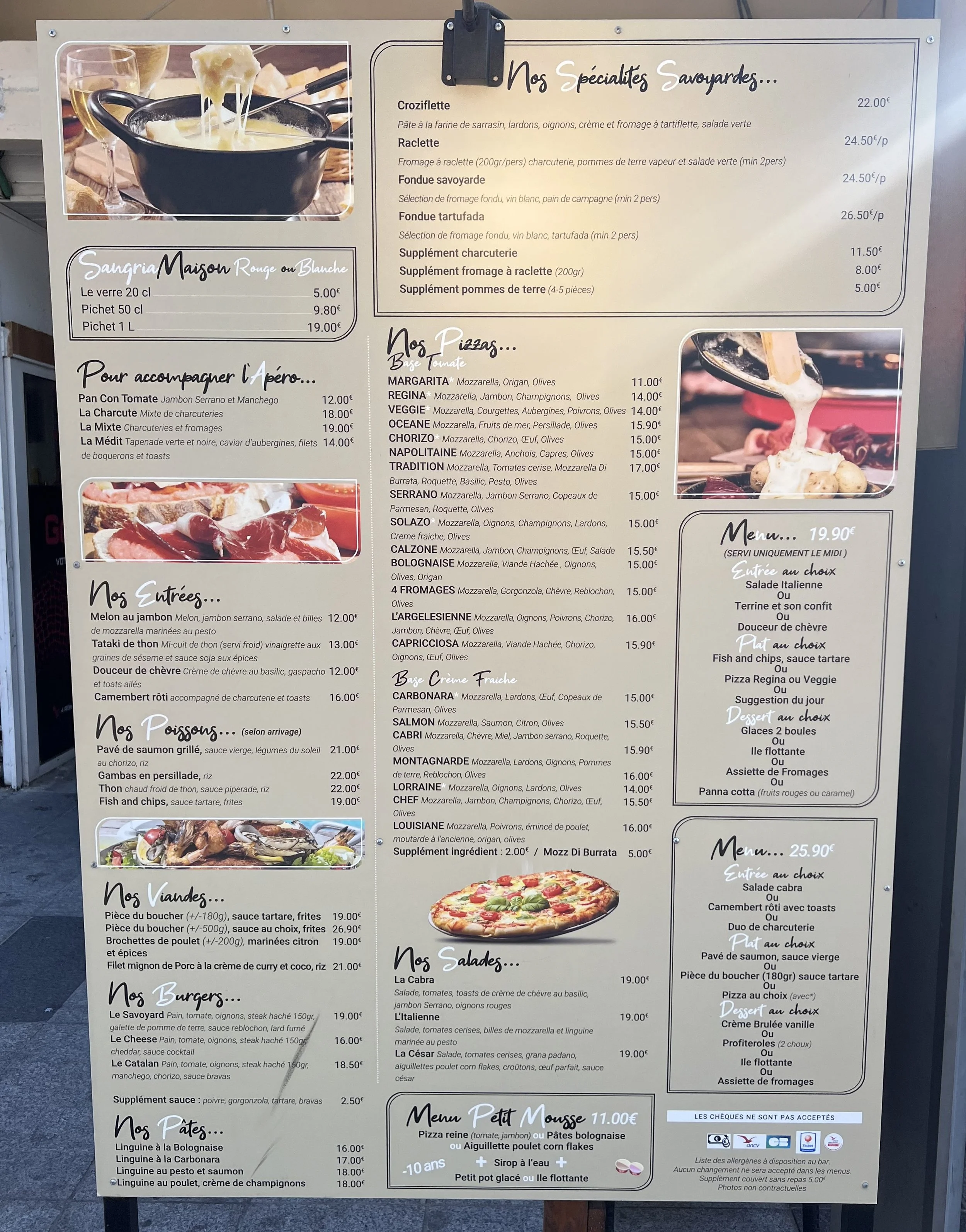 Le Solazo Argeles Restaurant Menu.JPG