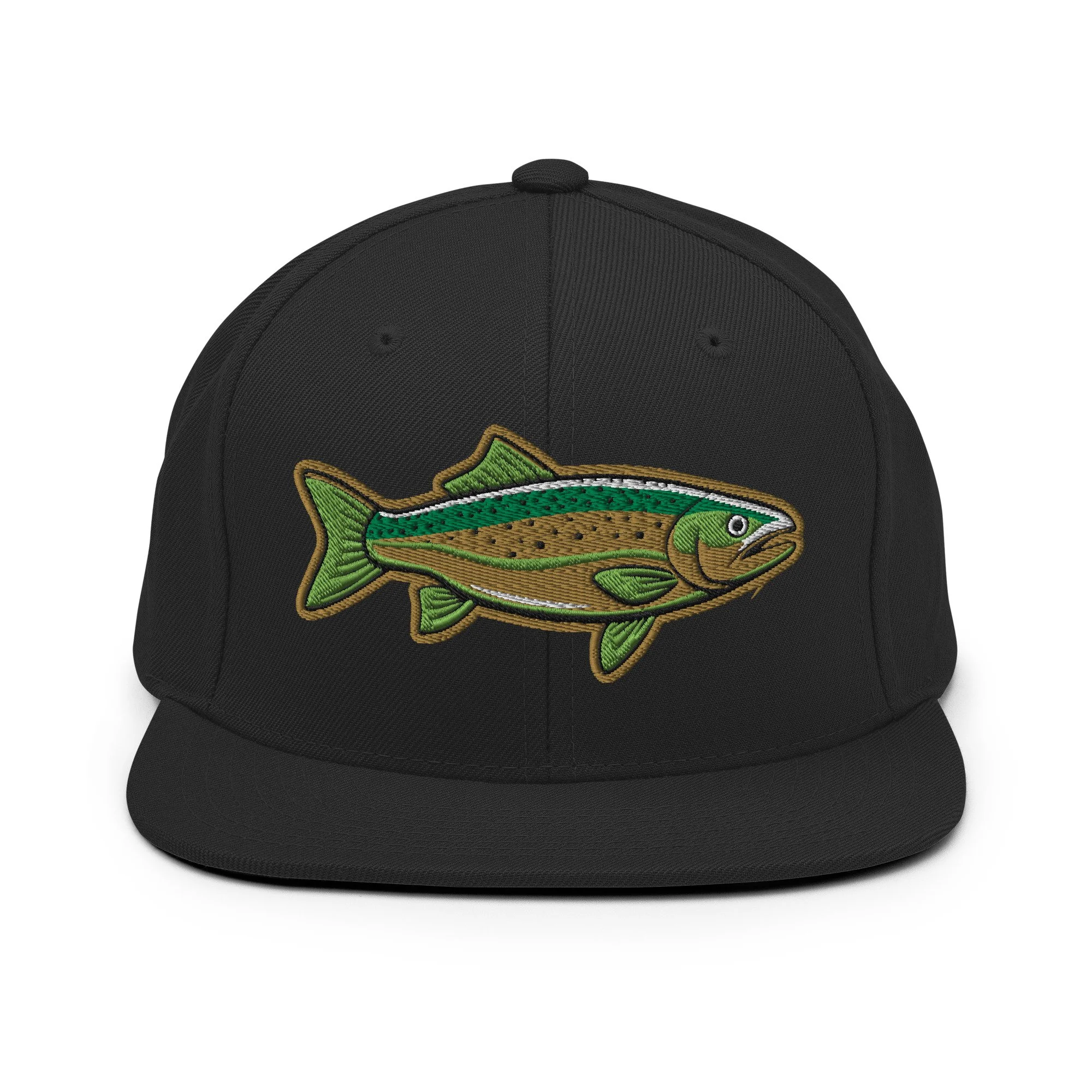Brown Trout Fishing Snapback Hat