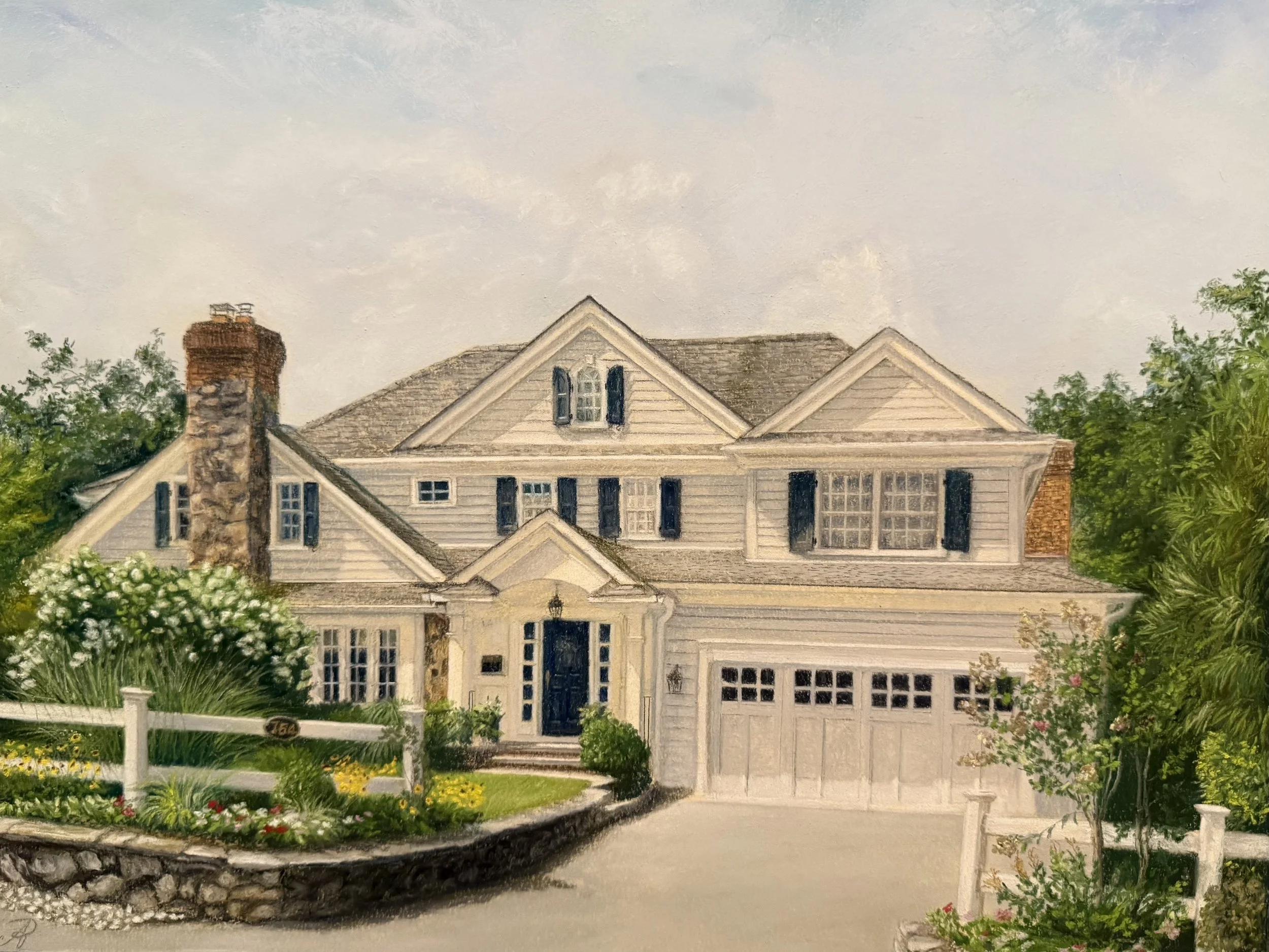 House Portrait, 2026. Soft pastels on sanded pastel paper - 12 x 16 inches. Private collection. 