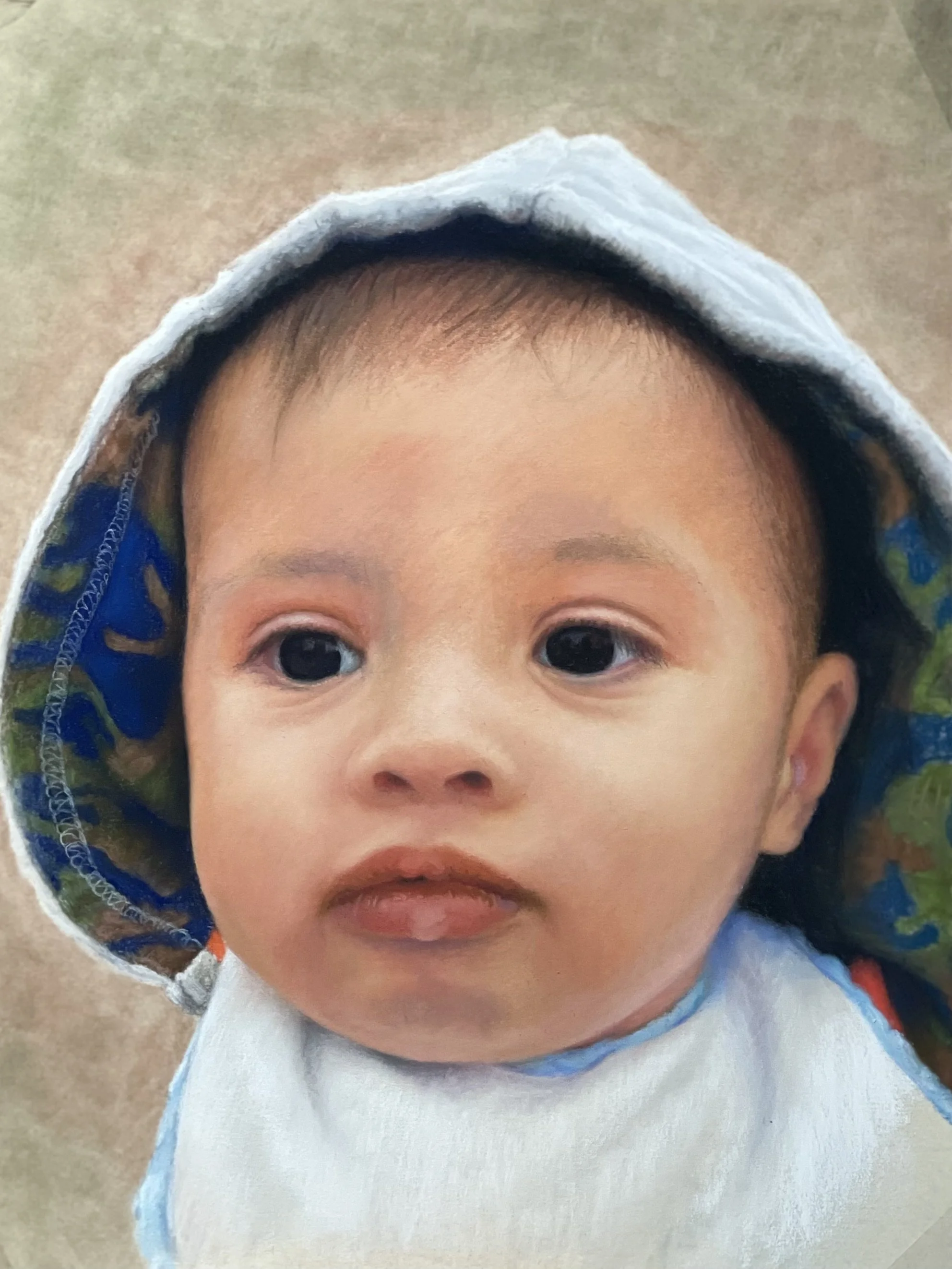 Xander, 2022. Soft pastels on sanded pastel paper - 12 x 9 inches. Private collection. 