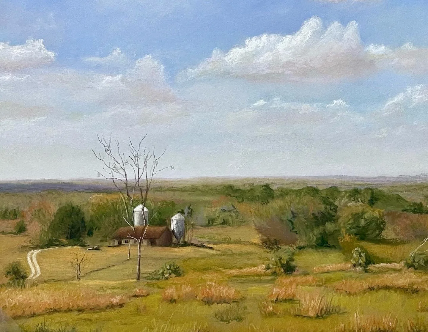 Chinsegut Hill Retreat, 2022. Soft pastels on sanded pastel paper - 9 x12 inches. 