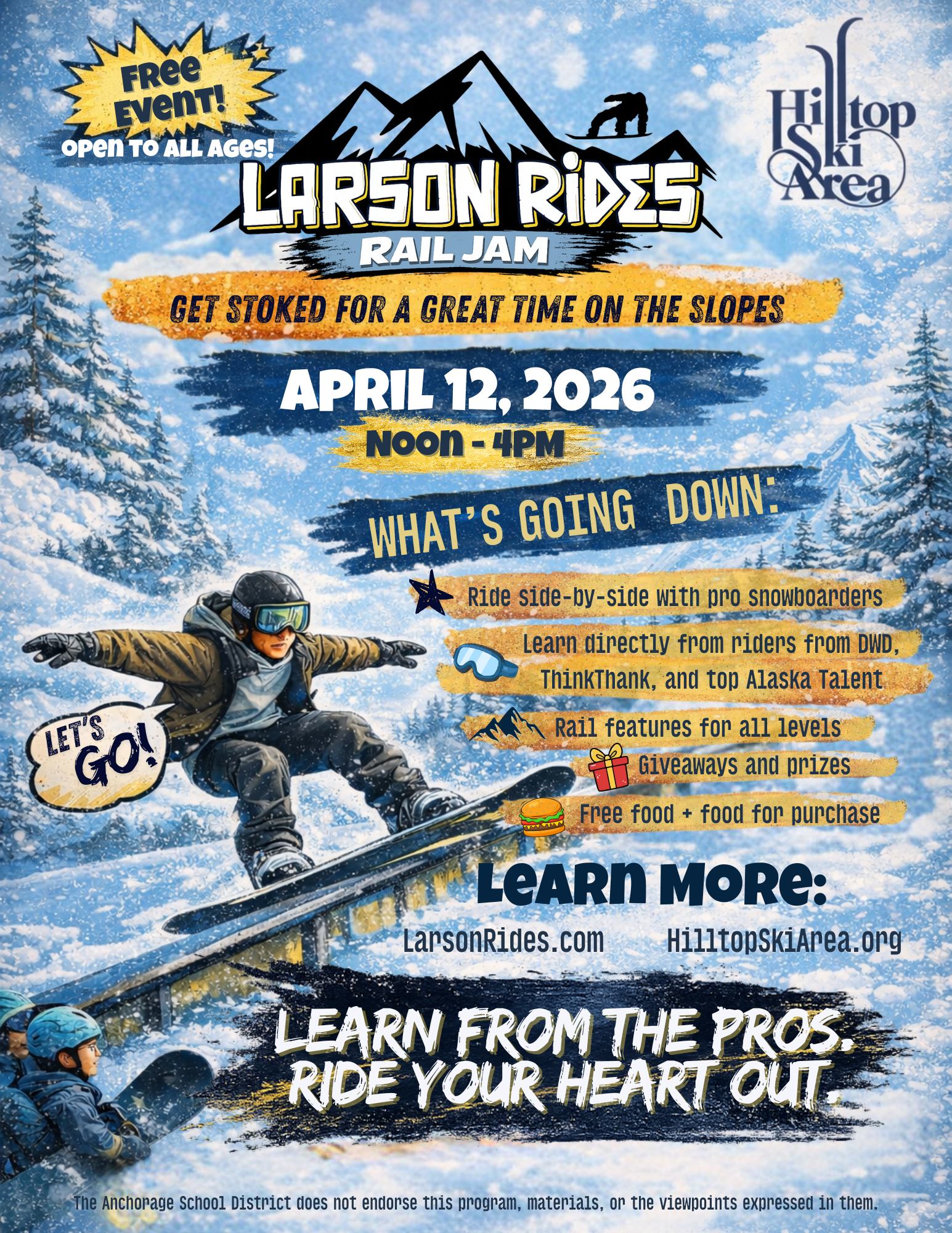Larson Rides Rail Jam