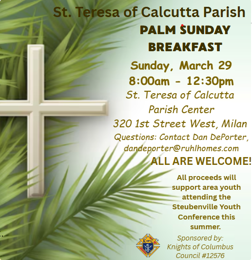 Palm Sunday Breakfast