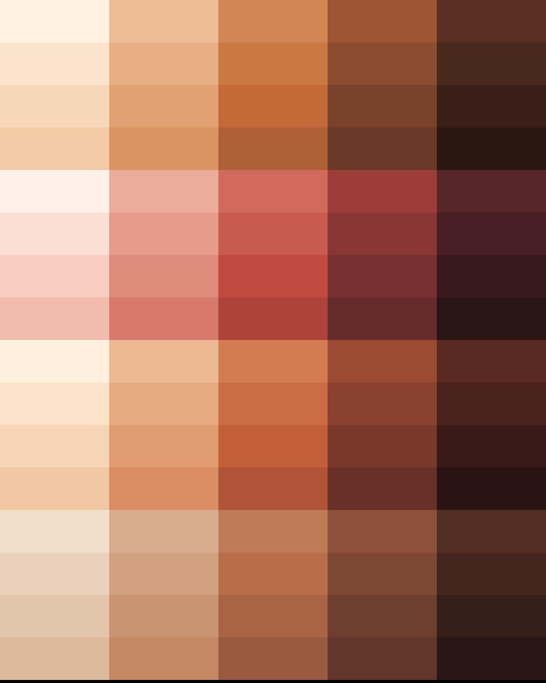 Skin Tones: 85 Colors to Match