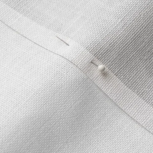 Closeup of Textured Belgian Linen Fabric
