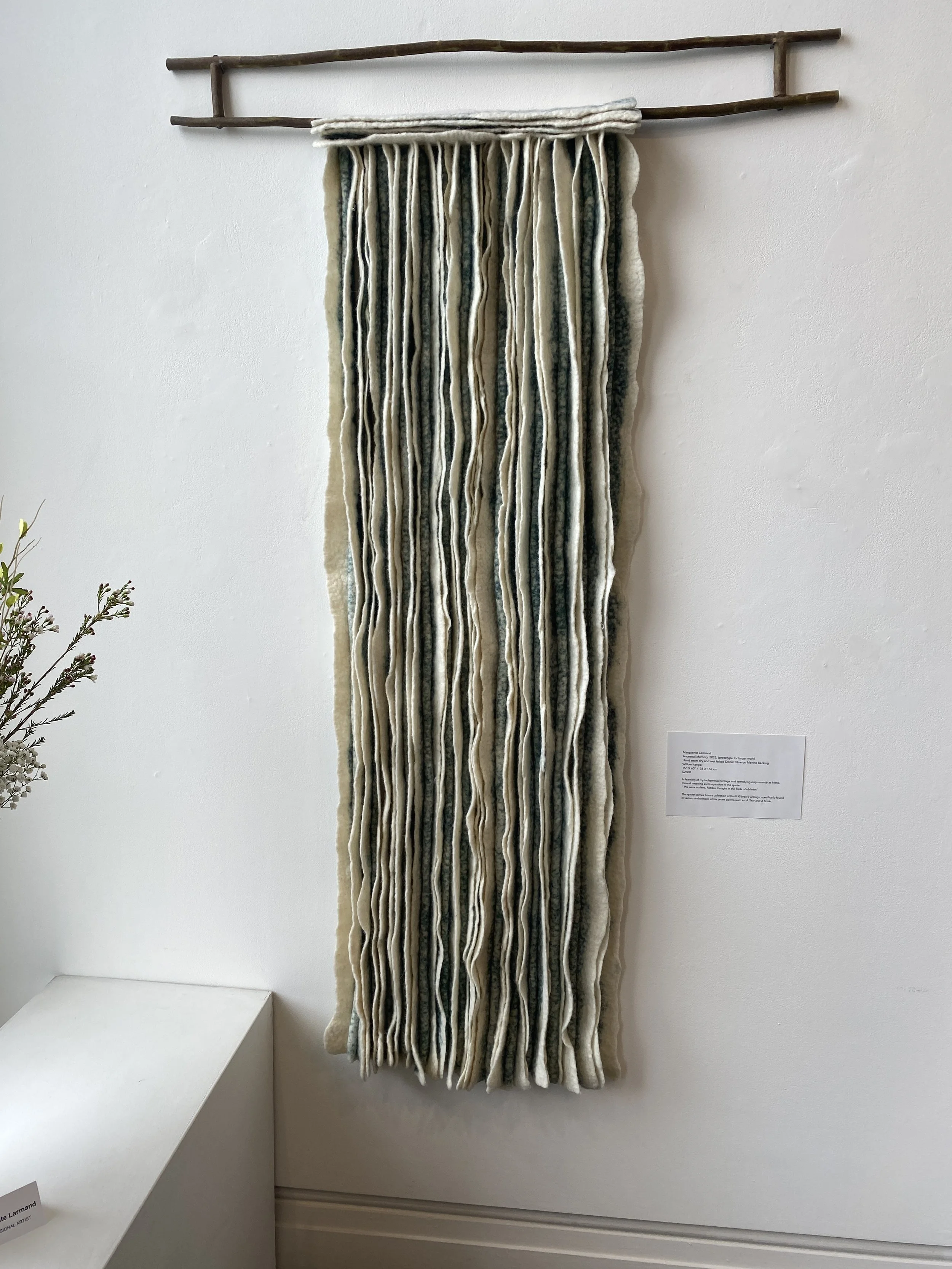 "Ancestral Memory" 2025/26
Hand felted and sewn