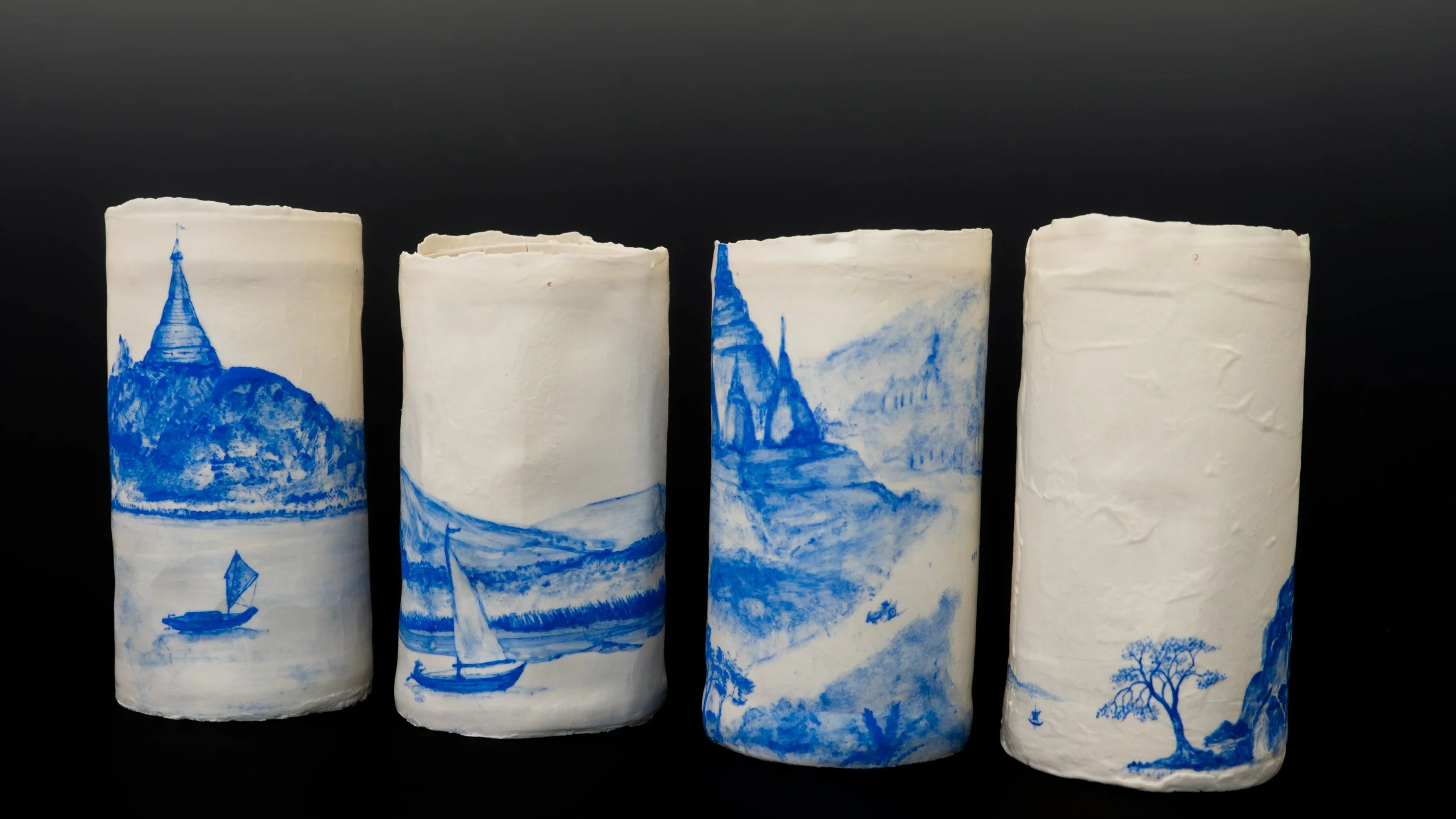 FORGOTTEN 
porcelain, underglaze  
14 × 10 × 8 inches
