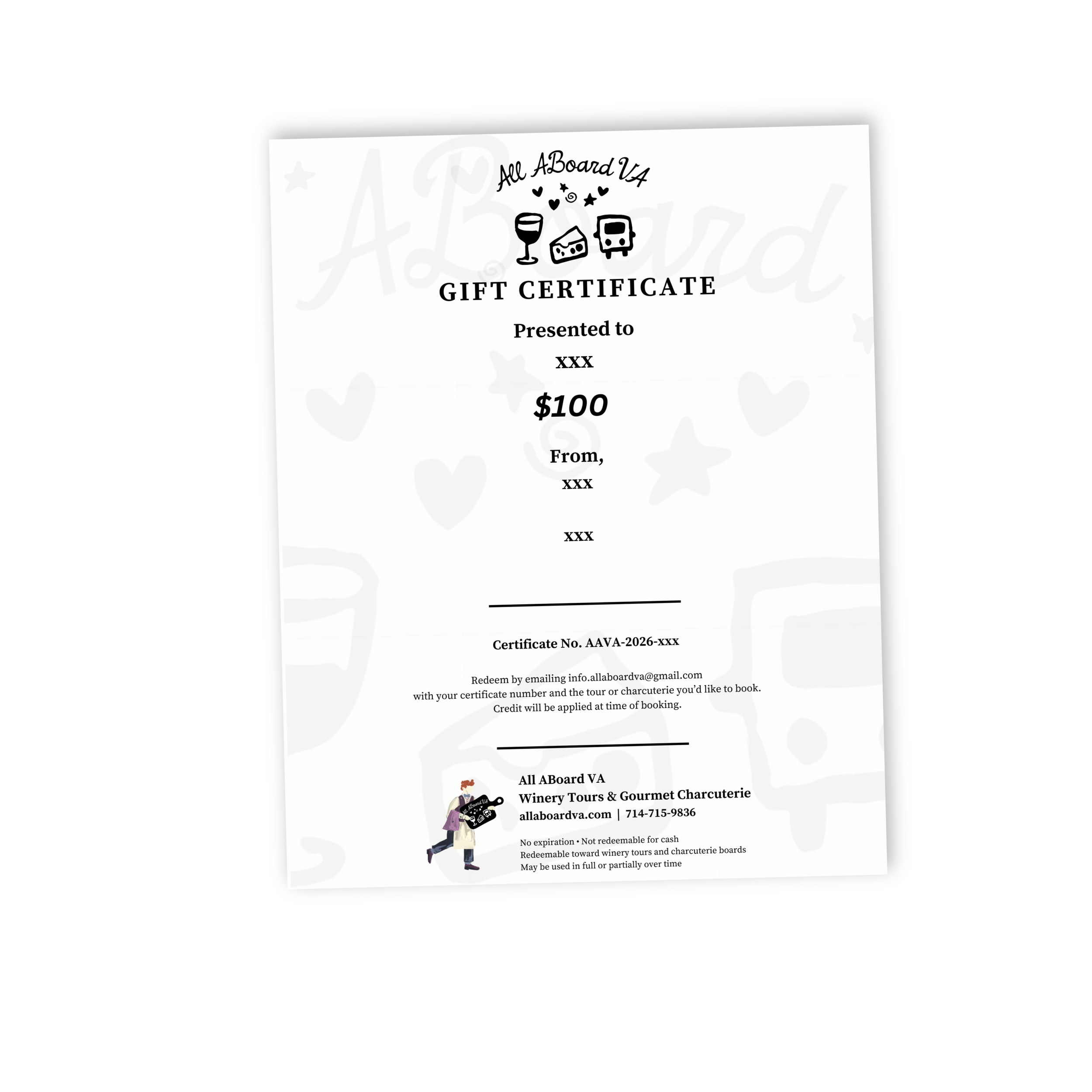 All ABoard VA Digital Gift Certificate