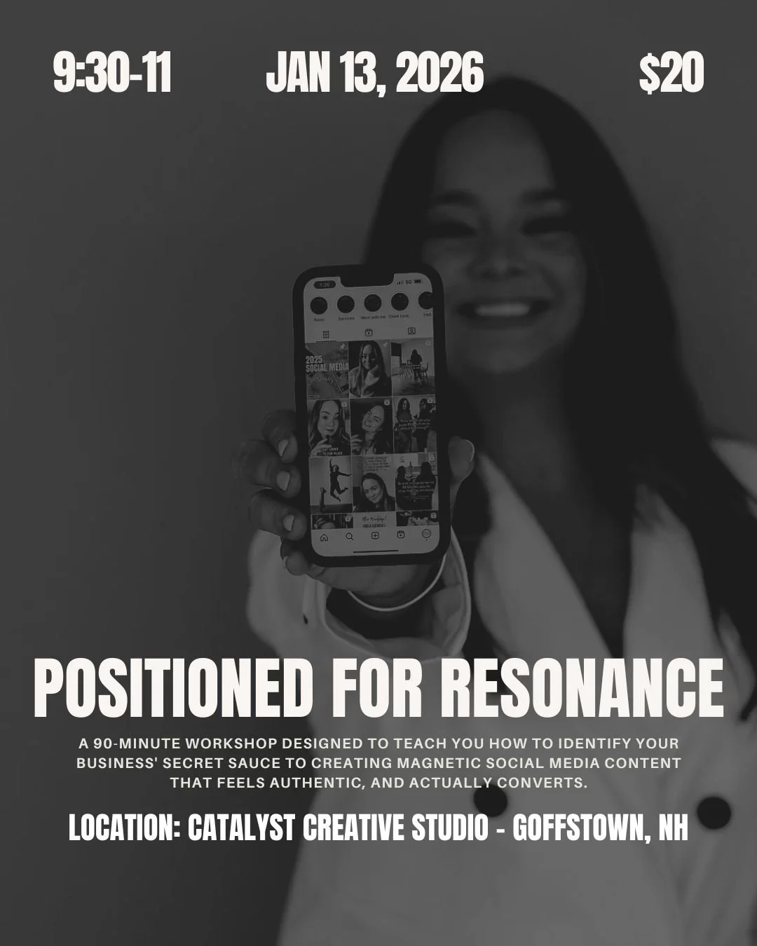 How are you feeling about your social media marketing in 2026? 

Clear? Ready? Excited? 
or... 
Stressed? Over it? Confused? 

If you feel like your strategy is lacking (or you just need a strategy... period), I'd love for you to join me at my next i