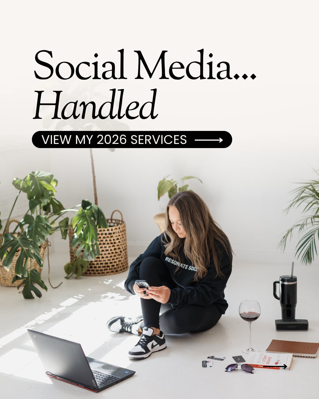If you're still Frankensteining your social media strategy from 47 different Instagram gurus, screenshotted content ideas in your phone, and pure panic every Sunday night... we need to talk.

I've watched too many brilliant business owners treat soci