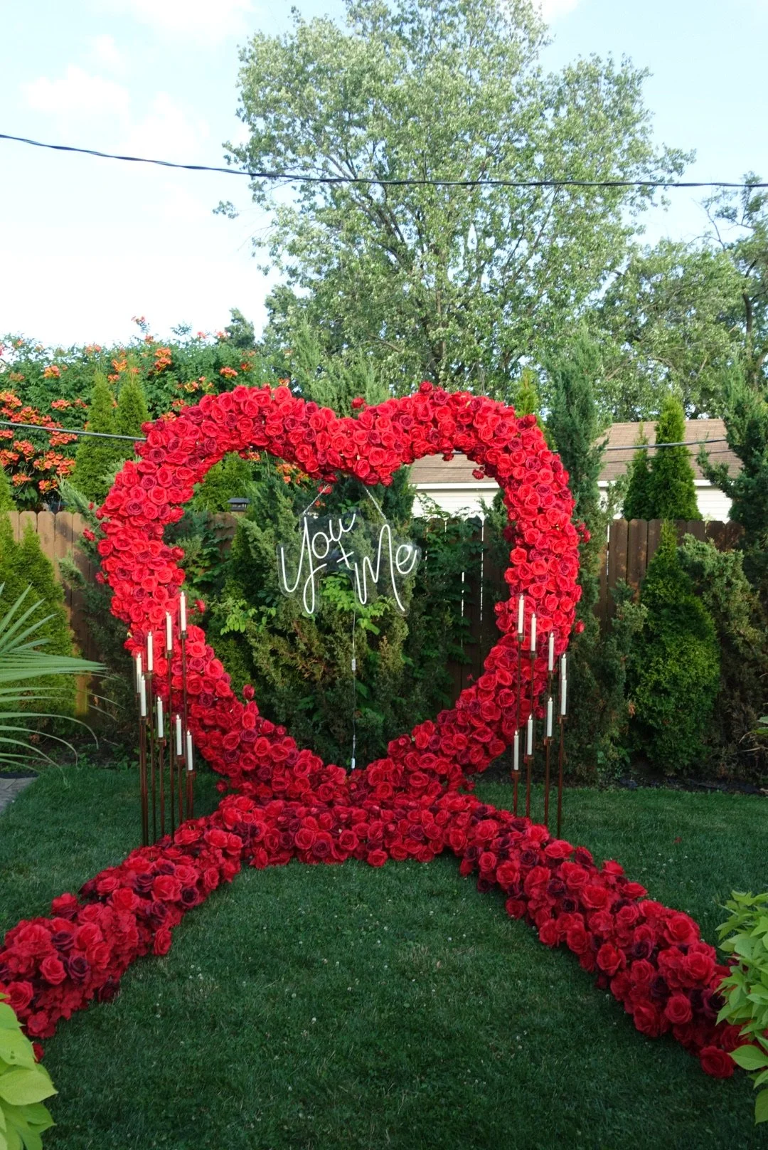Engagement Party Set-up in Chicago Suburbs
