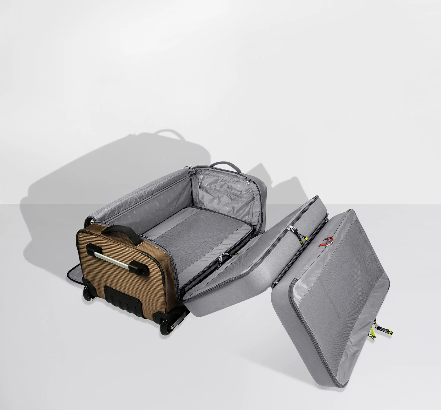Internal packing cubes for luggage