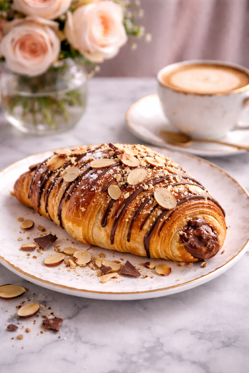 Chocolate Almond Croissant Delight