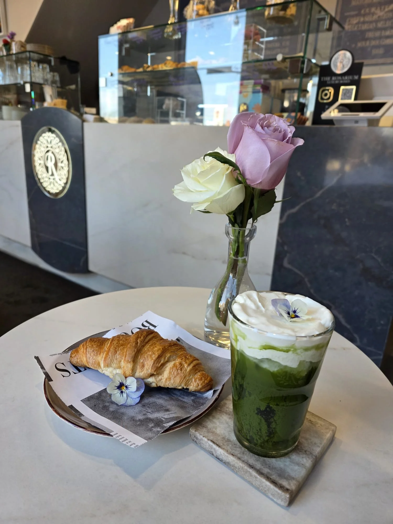 Coconut paradis matcha cold foam croissant.jpeg