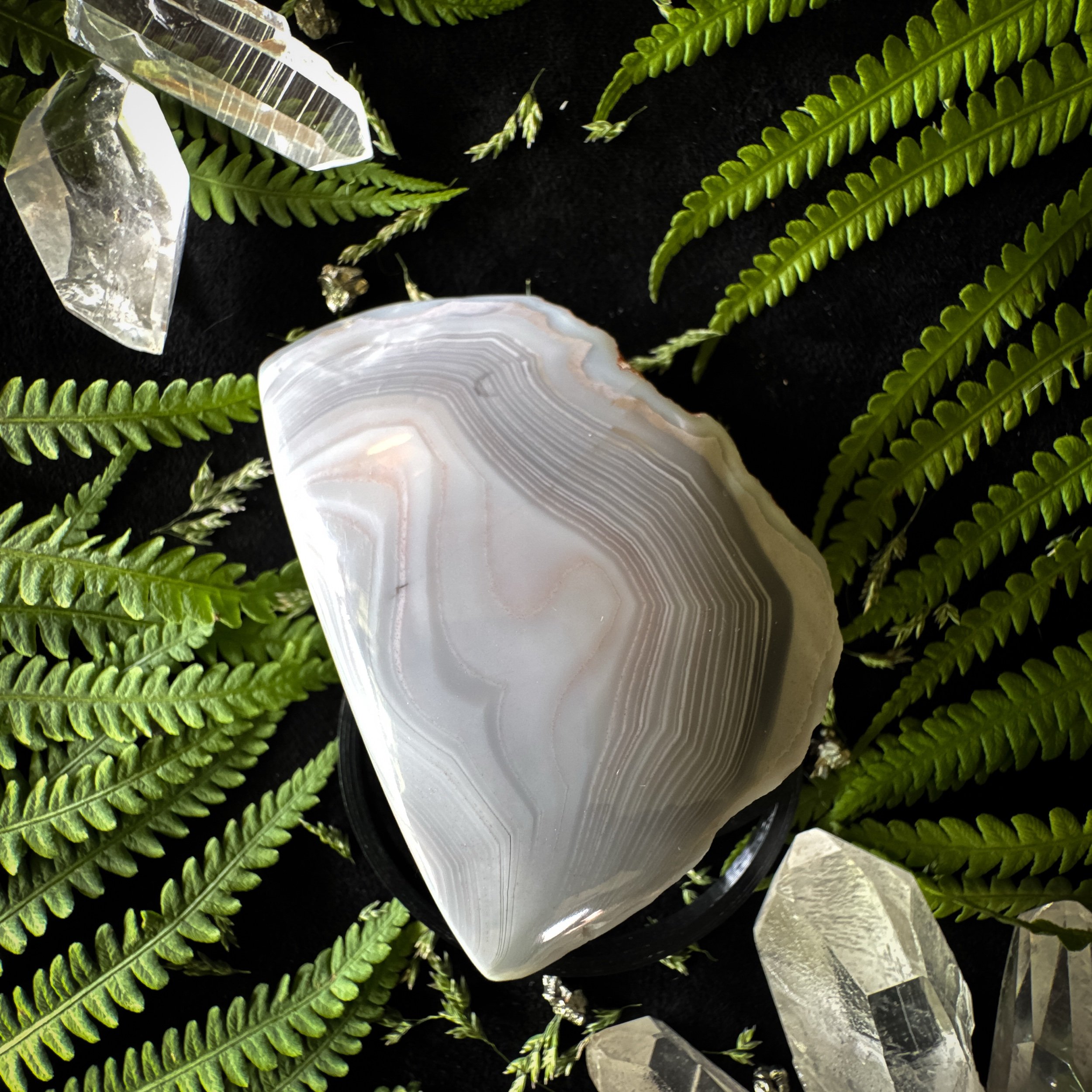 Botswana Agate Half-Polished Freeform