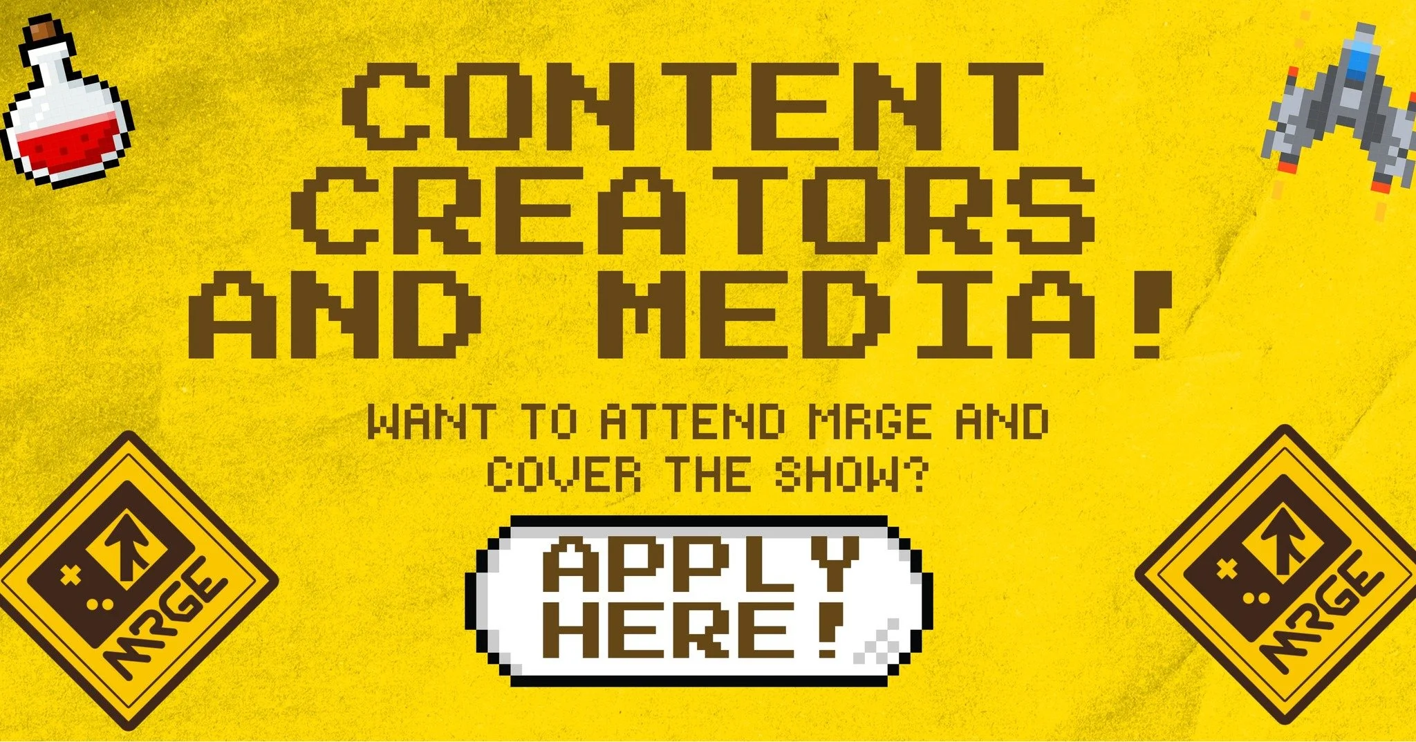 Content Creators and media outlets! MRGE is now accepting applications for media badges to attend and cover the show! Just head to www.mrgexpo.com and click on the application button on the home page! We hope to see you there!
