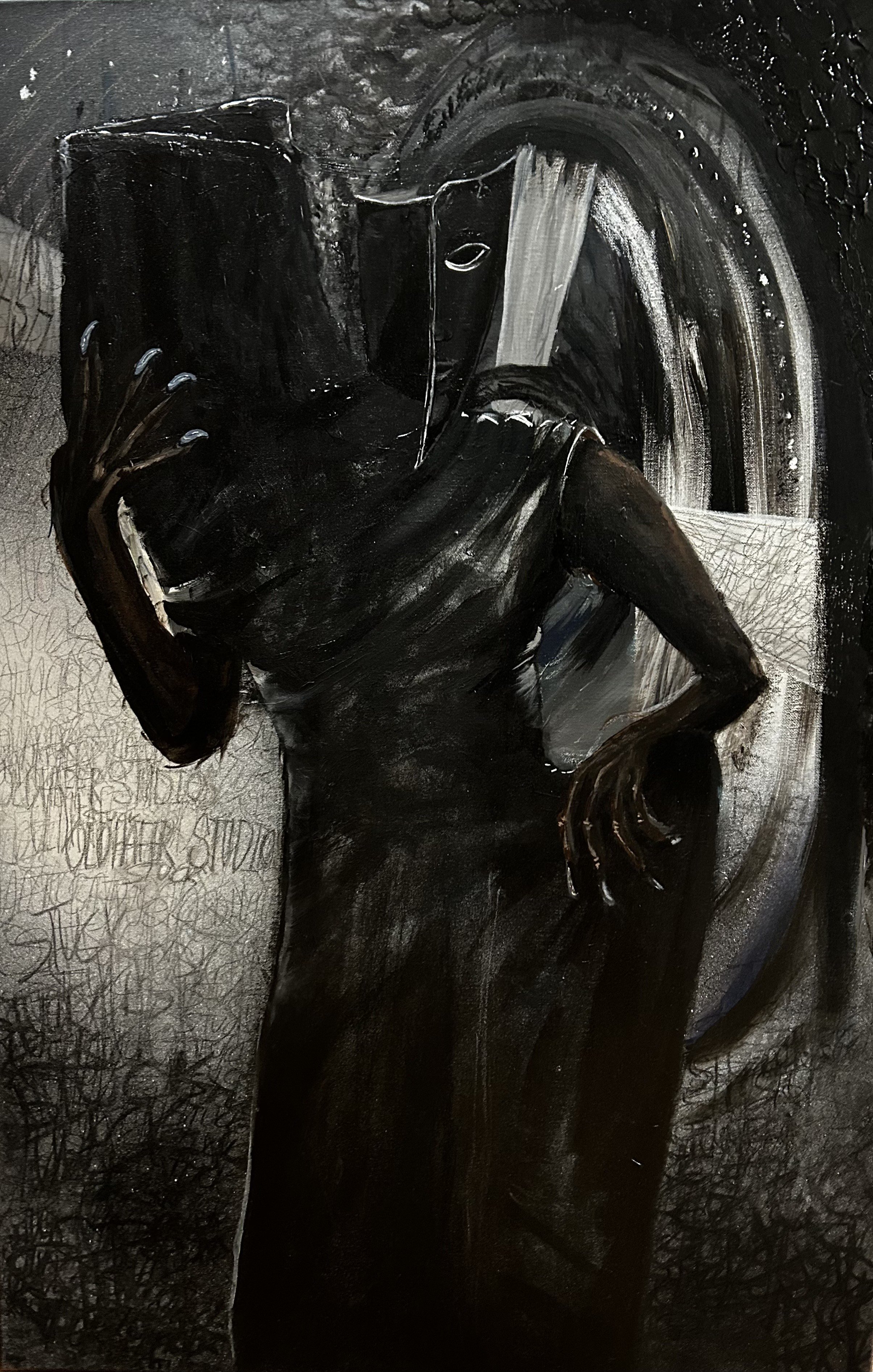 Stuck Painting Print