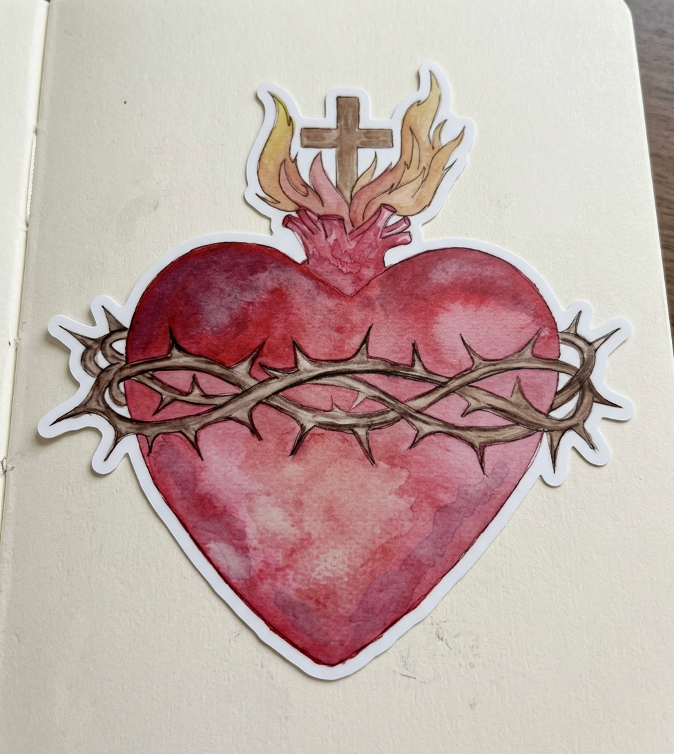 Holy Heart Stickers