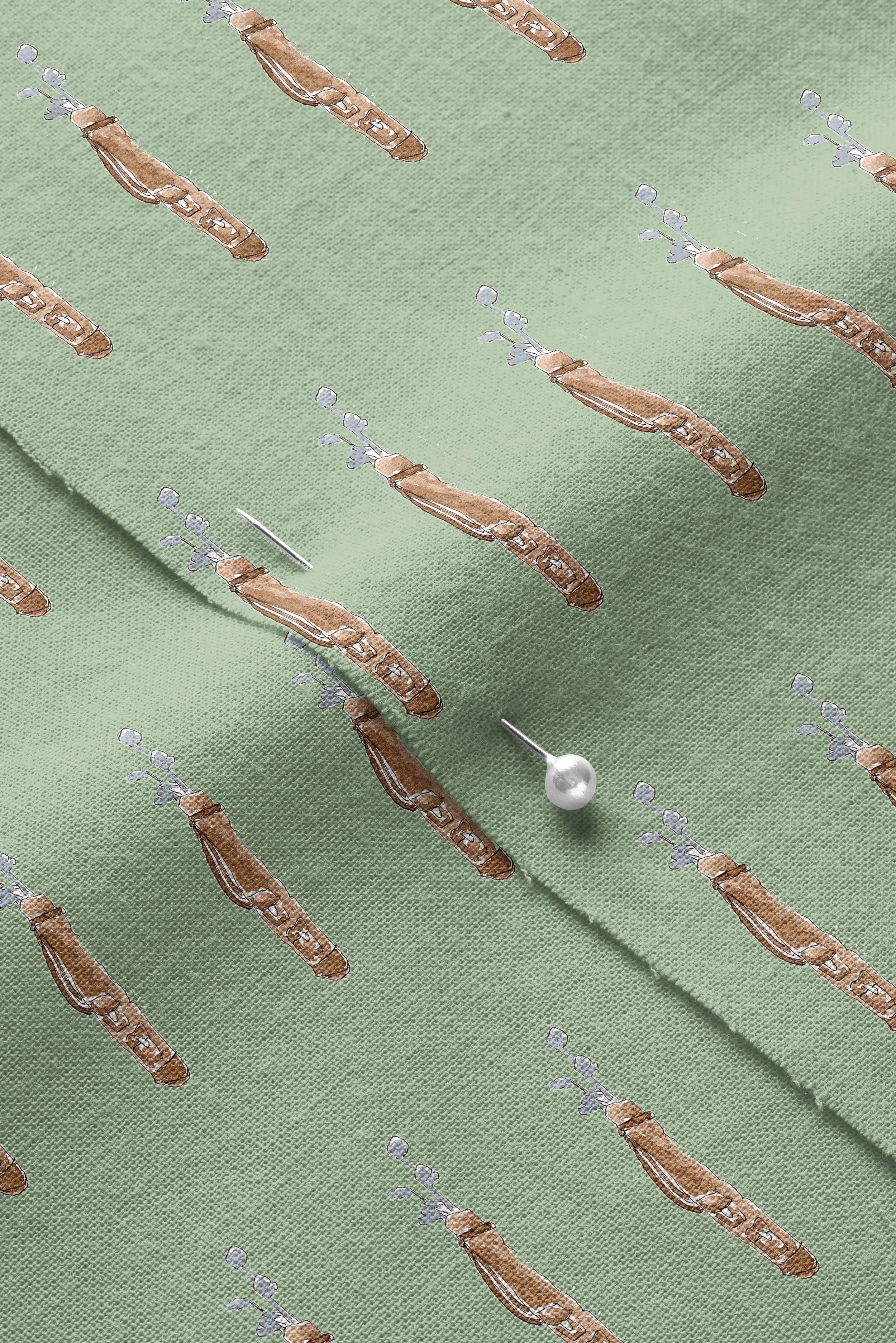 Golf Bags-green-01_Closeup of Pinned Cotton Fabric Mockup by Creatsy®.jpg