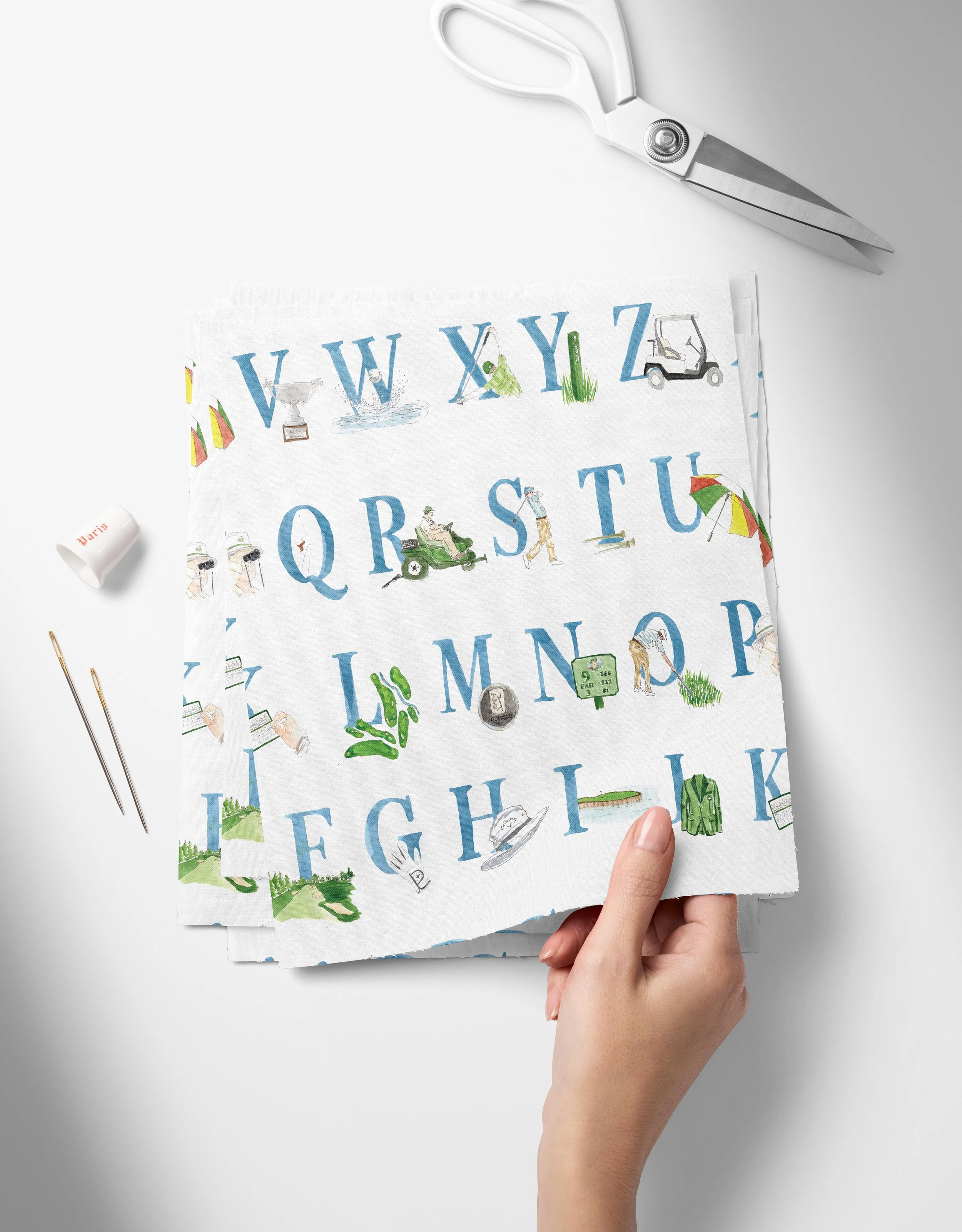 ABCs of Golf Layout white-01_Top View of Fabric Swatches Held in Hand Mockup by Creatsy®.jpg
