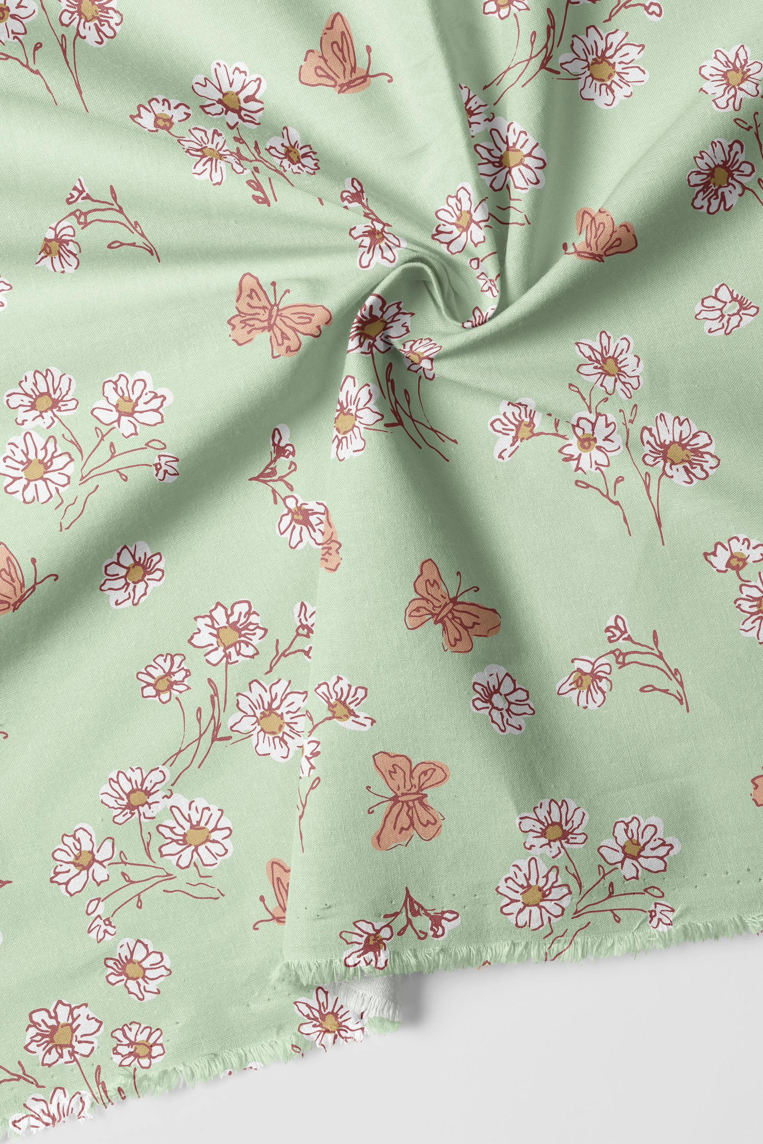Daisies- Green-01_Softly Draped Cotton Fabric Mockup by Creatsy®.jpg