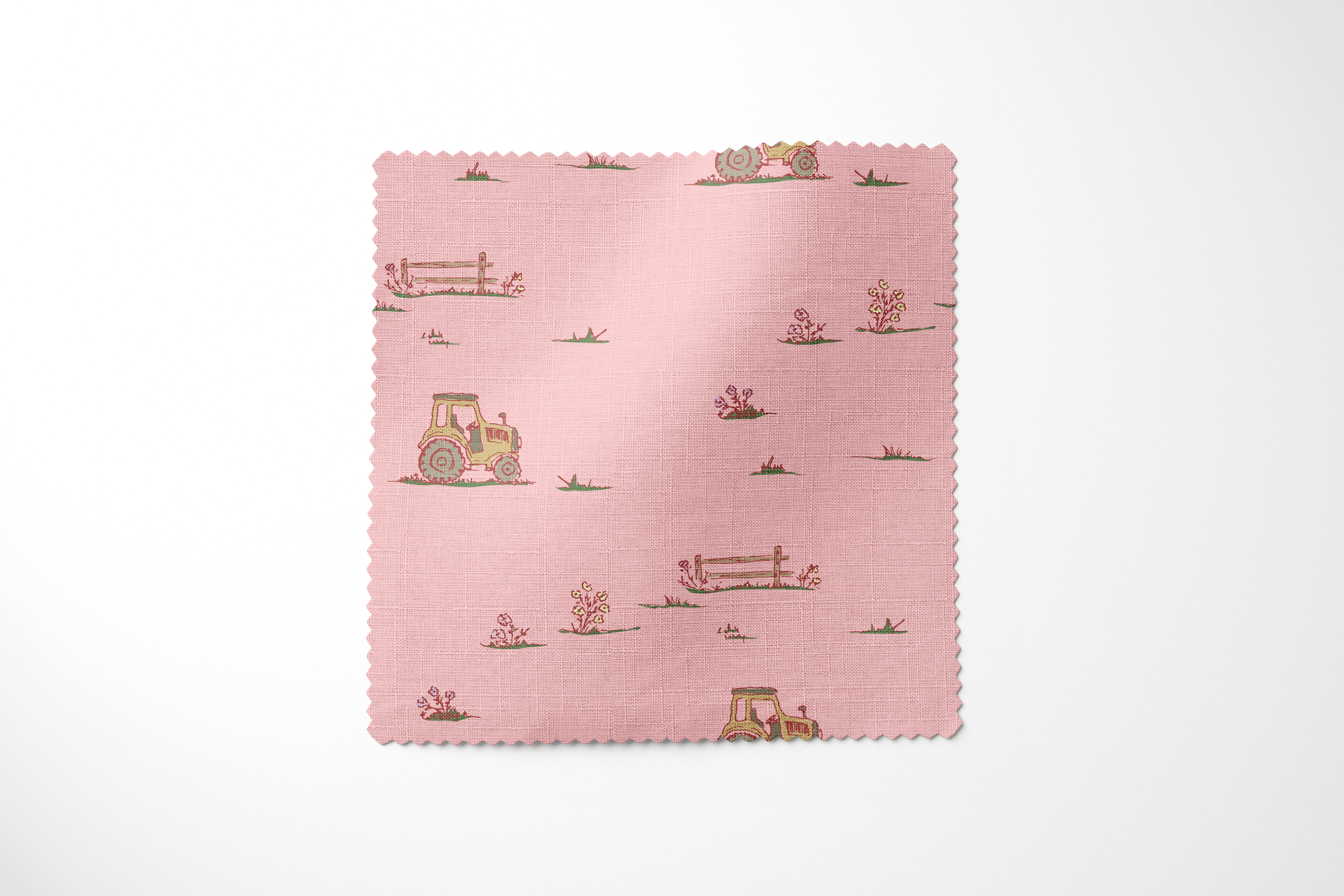 Tractor and a fence - Pink.png