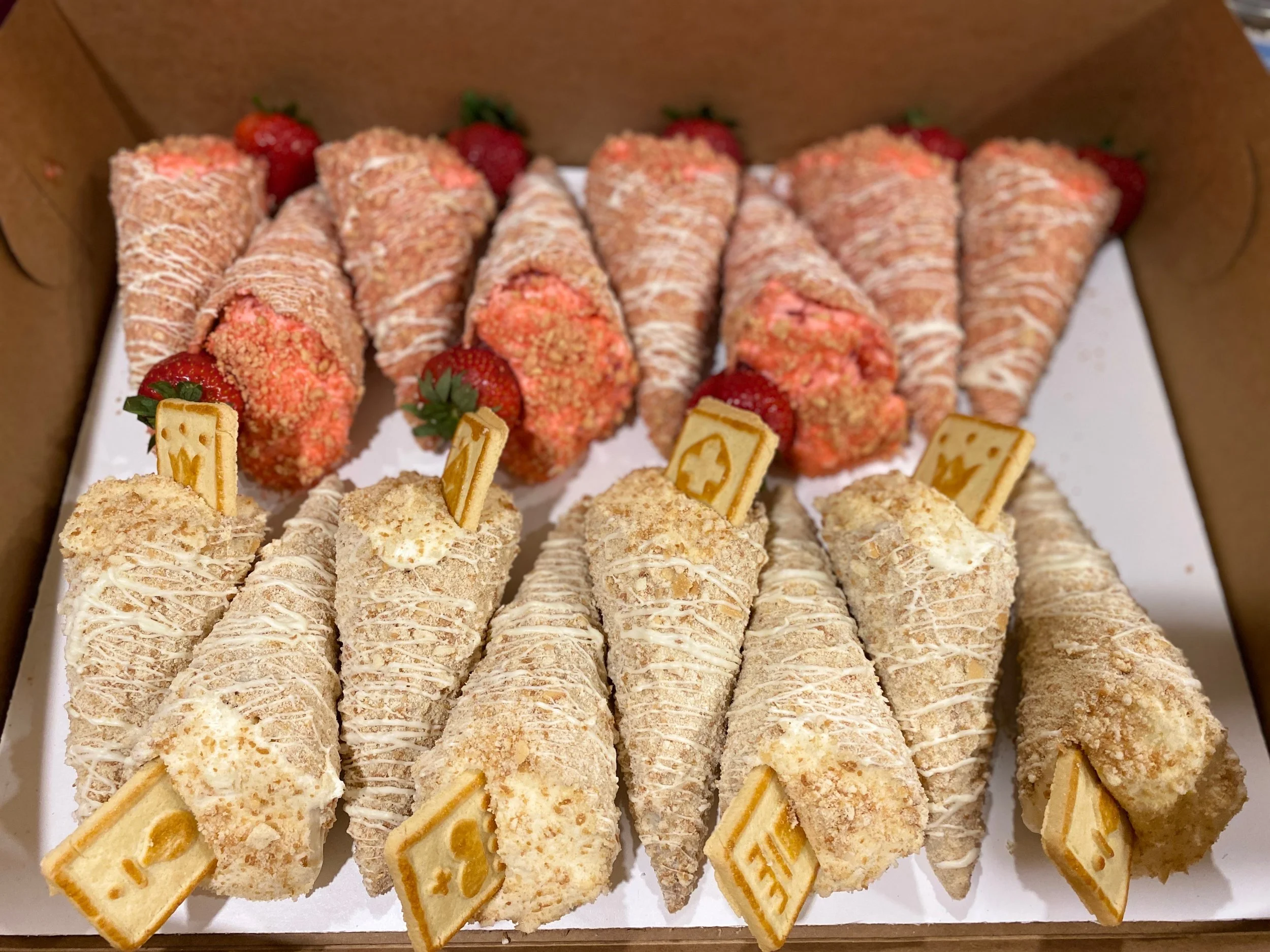 Stuffed Cheesecake Cones