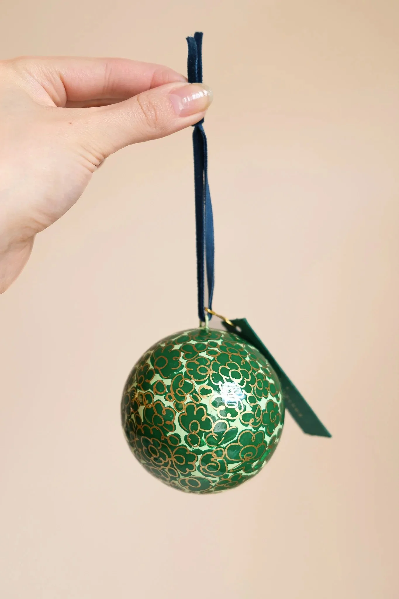 Emerald Green and Gold Bauble.jpeg