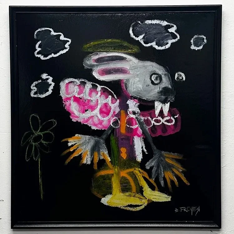 Broken Wings was from my BROKEN series from 2024. This as painted with oil pigments and spray paint. #tbt