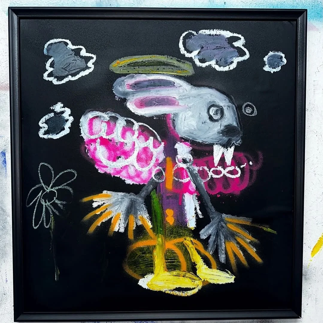 Broken Wings from my BROKEN series. 
2024
.
.
.
#outsiderart #outsiderartist #artbrut #contemporaryart #contemporaryartist #fineart #artwork #lowbrowart #lowbrow