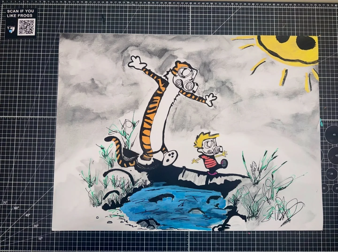 Hand embellished print.
Printed by @pghprintship