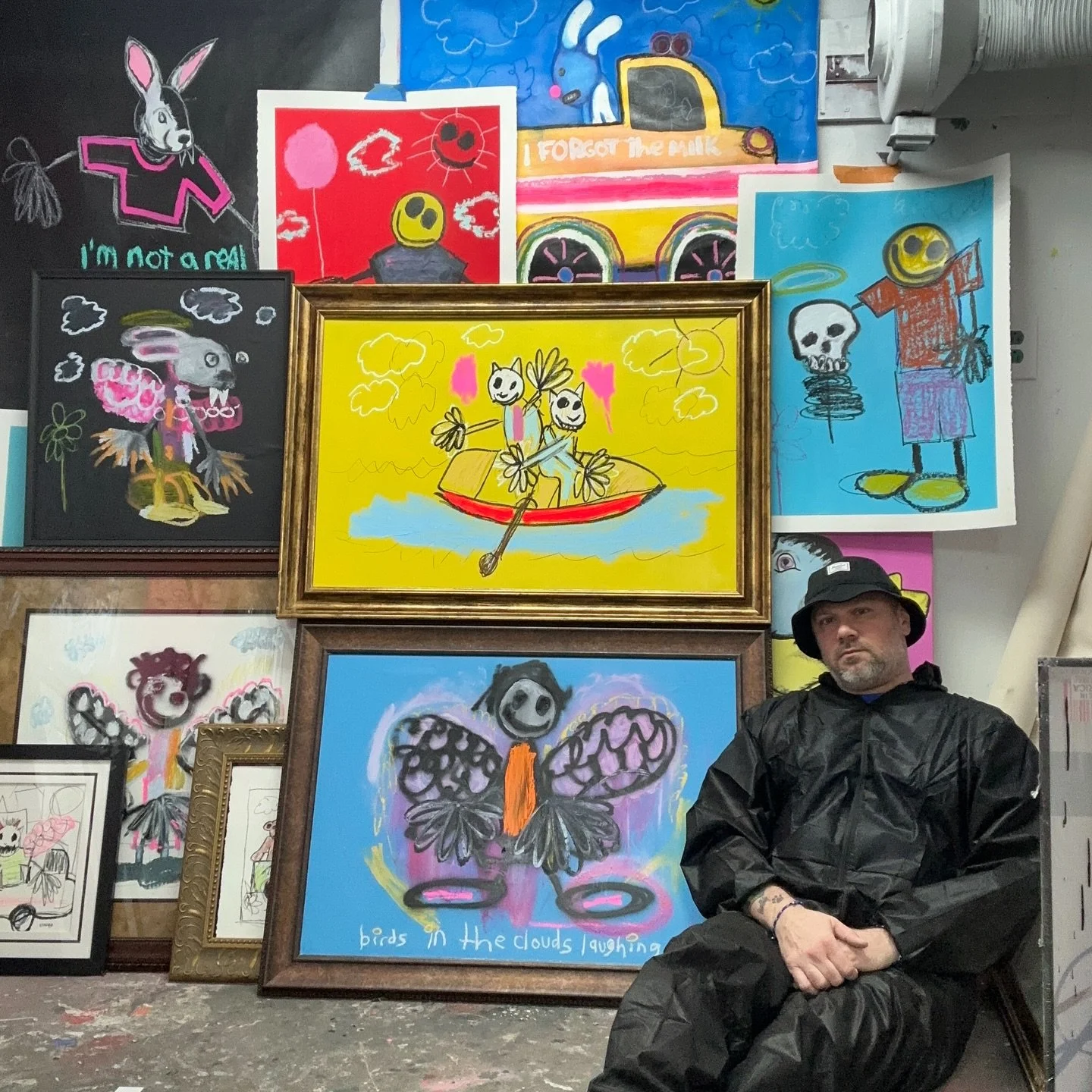 My name is Bob. I&rsquo;m an artist from Pittsburgh, Pa. I paint like a child and people consider my art to be &ldquo;bad art&rdquo;. The inspiration of my art comes from my childhood and my kids. Thank you to all my new followers and those who&rsquo