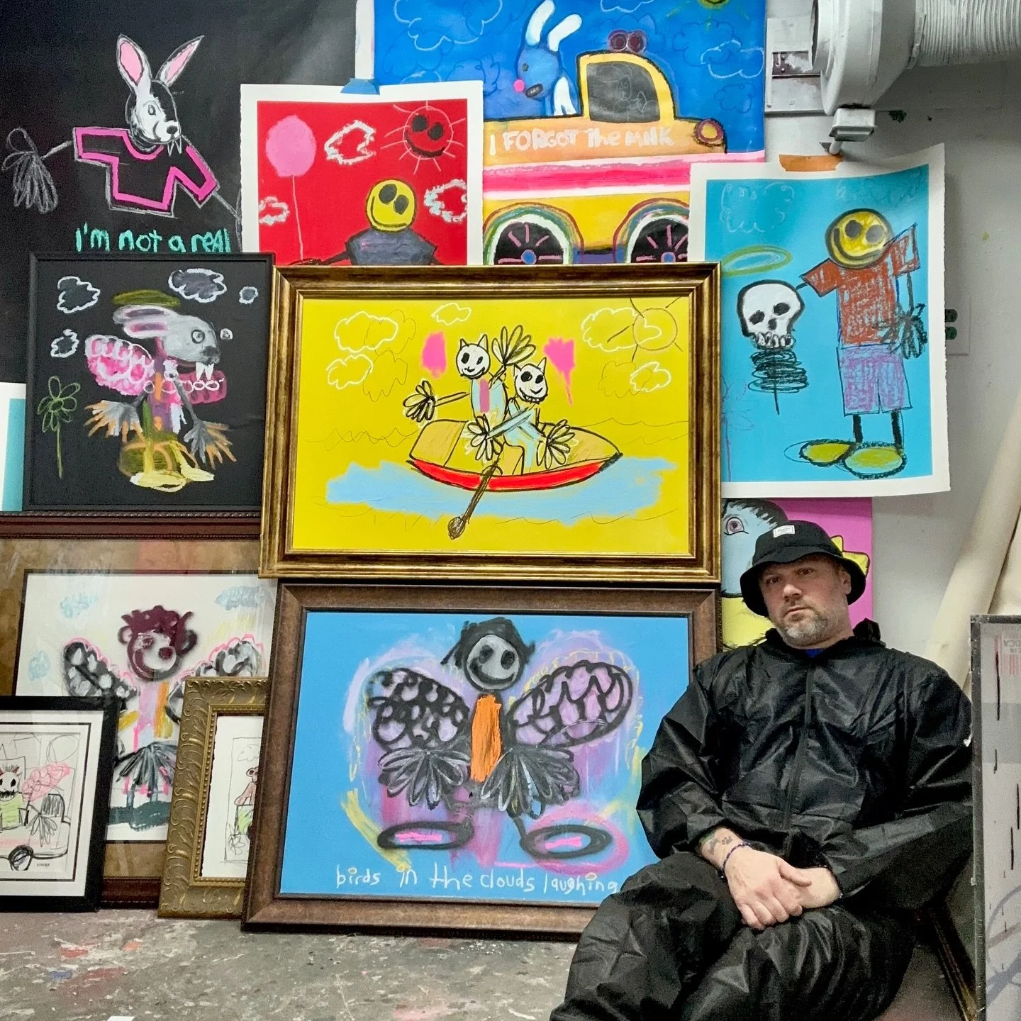 For those who stumble on this post and my new followers. I&rsquo;m Bob Freyer, an artist from Pittsburgh Pa. I paint, and I paint my memories from my childhood. My style is basically painting like a child and having fun. I don&rsquo;t paint by the ru