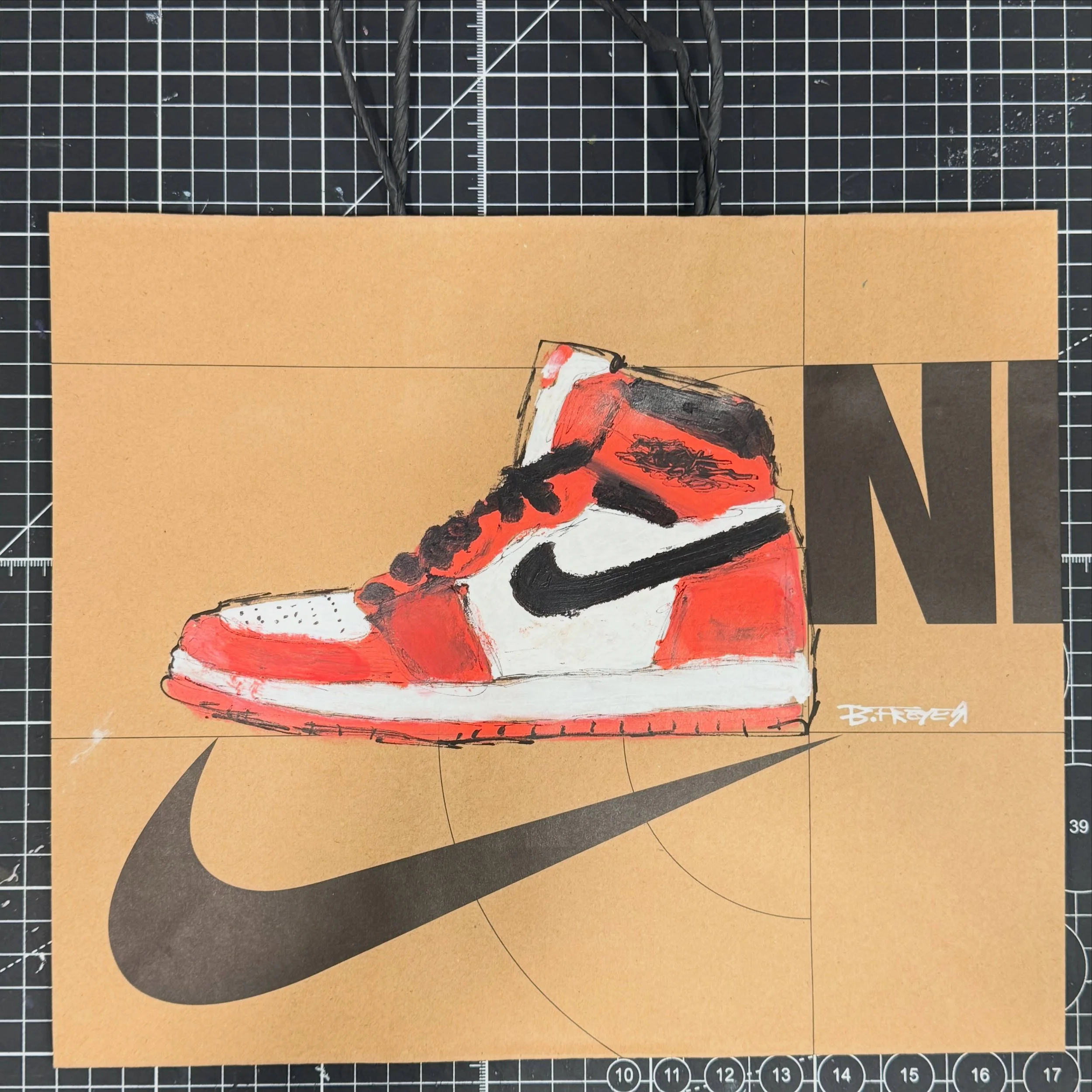 I admit it. I have an obsession with shoes. I&rsquo;ve moved my Js since the first pair I had. I&rsquo;m not one to keep them in the box as an investment. I rock em. I&rsquo;m working on a big shoe painting commission and I thought to get in the mode