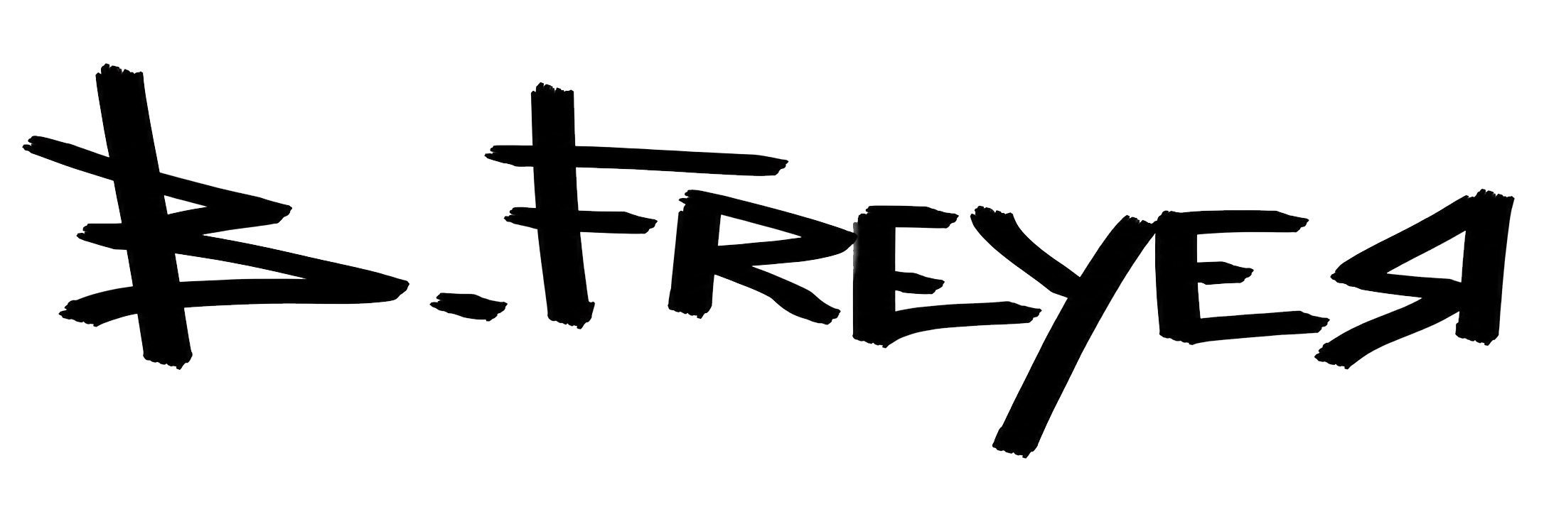 Graffiti-style text spelling 'FEARLESS' in black with a sketchy outline on a black background.