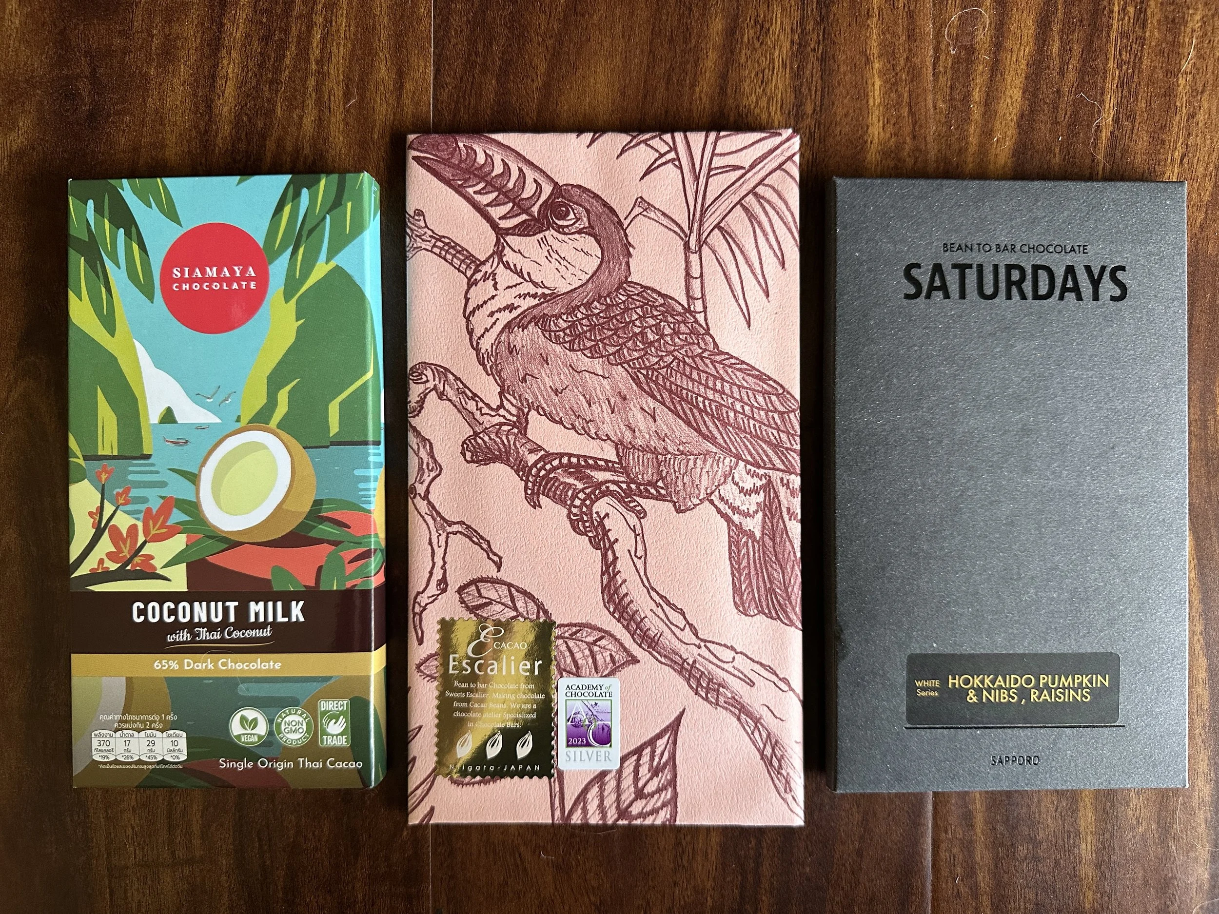 Lunar New Year Celebration Sweet Asian Flavors Chocolate Set (3 Full-Size Bars)