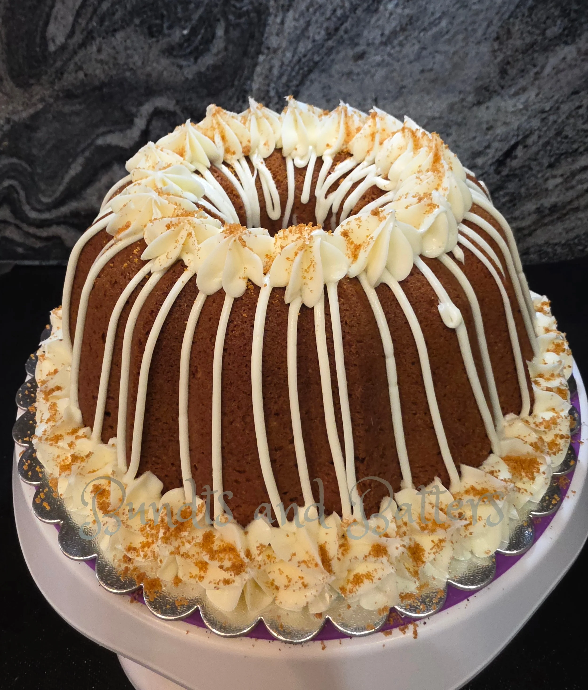 Banana Pudding Pound Cake with Cream Cheese Buttercream Frosting