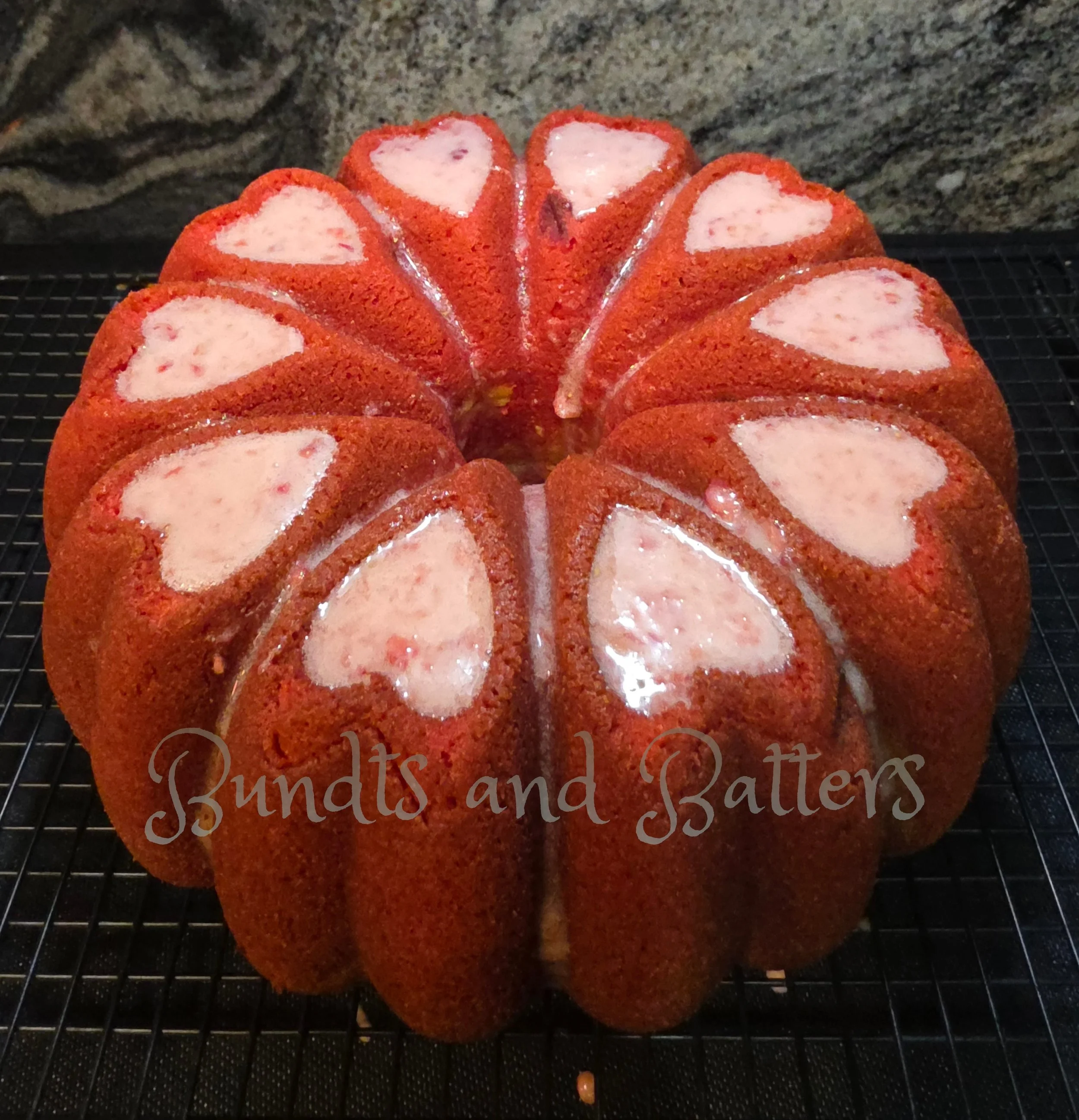 Strawberry Pound Cake with Strawberry Glaze