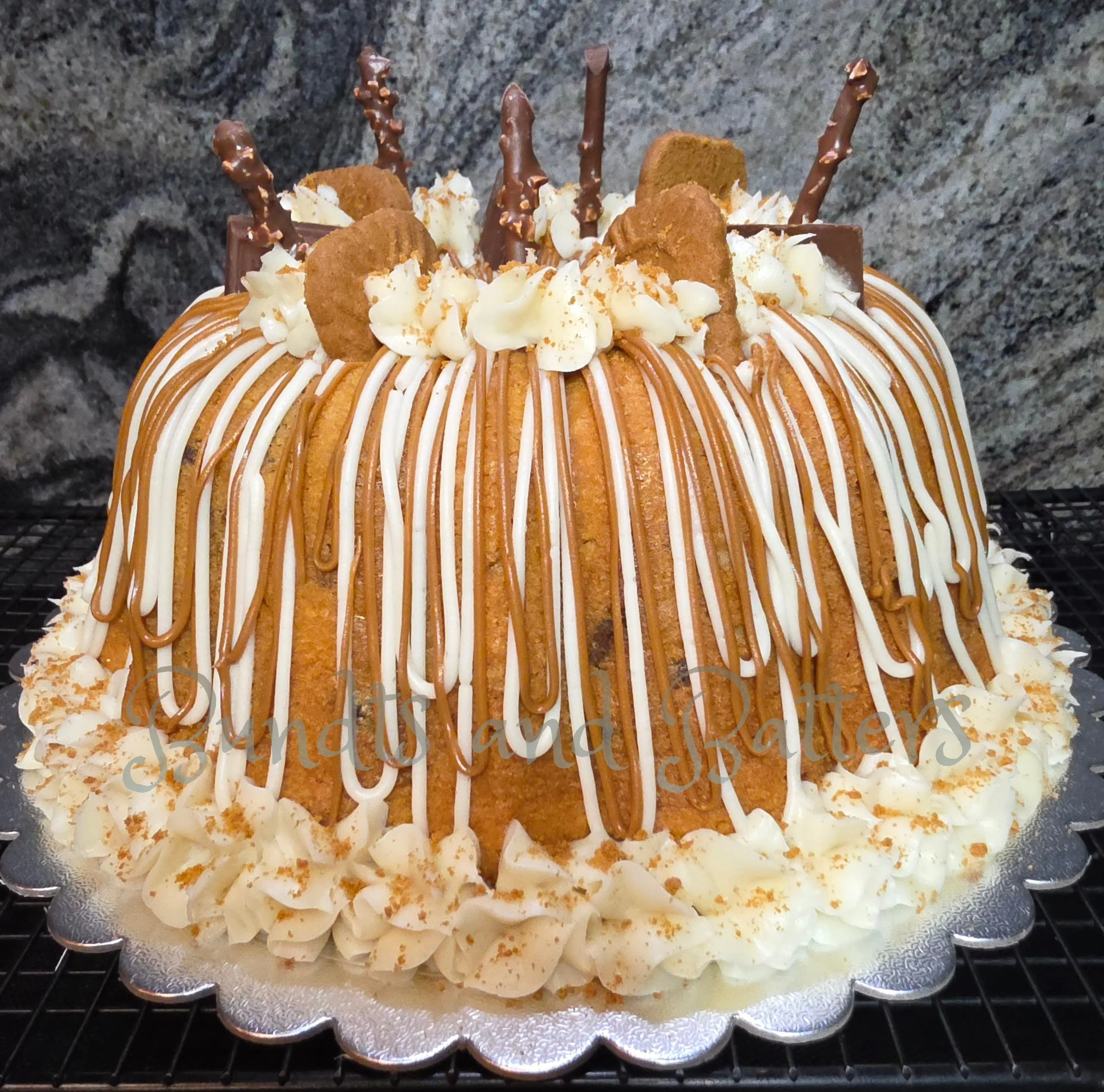 Cookie Butter Pound Cake with Cream Cheese Frosting