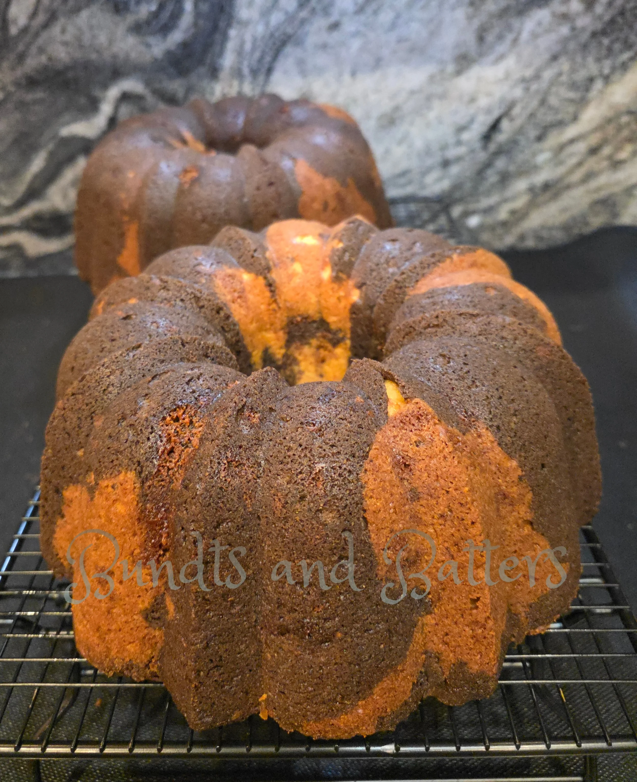 Chocolate Vanilla Marble Pound Cake
