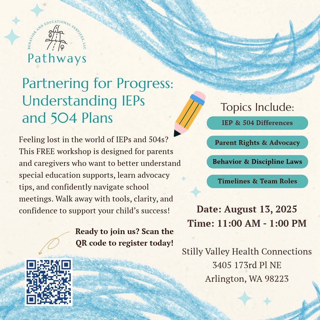 Back to school season is quickly approaching and we have exciting news!! Come join us for a FREE in-person workshop designed to equip parents and caregivers with practical tools, advocacy strategies, and clarity about special education supports.
Whe