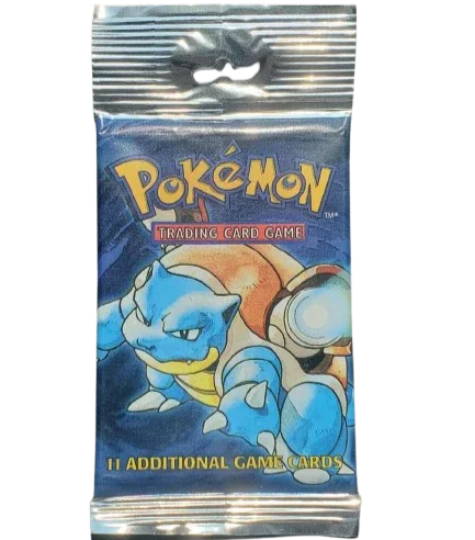 Long Crimp Base Set Booster Pack (Blastoise or Charizard Art)
