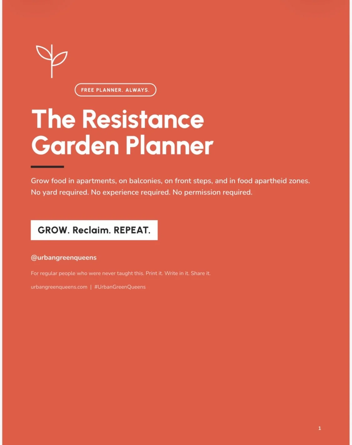 The FREE Resistance Garden Planner Is Here!